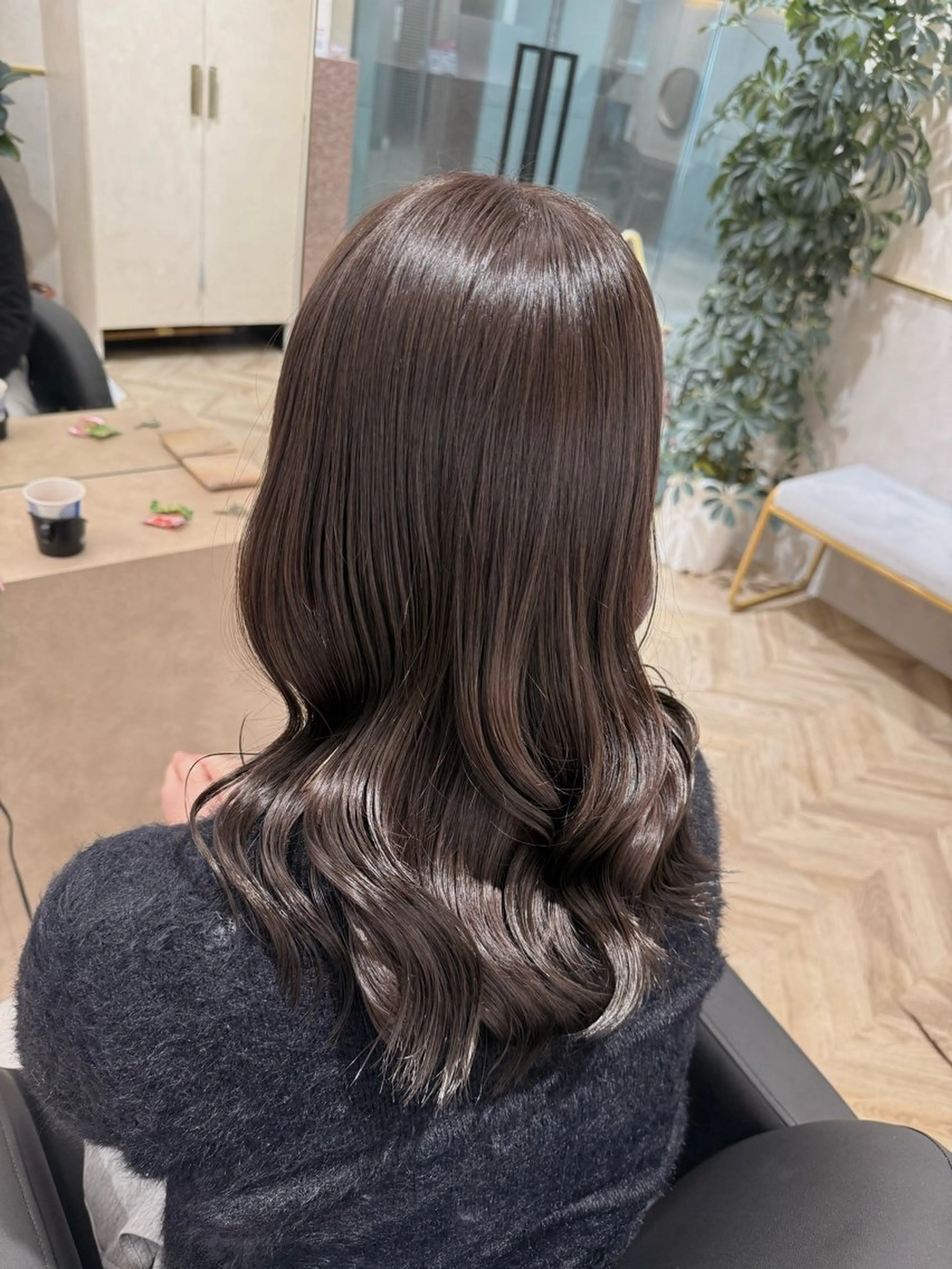 ミディアム カット ヘアカラー 透明感カラー／ natsukiのヘアスタイル