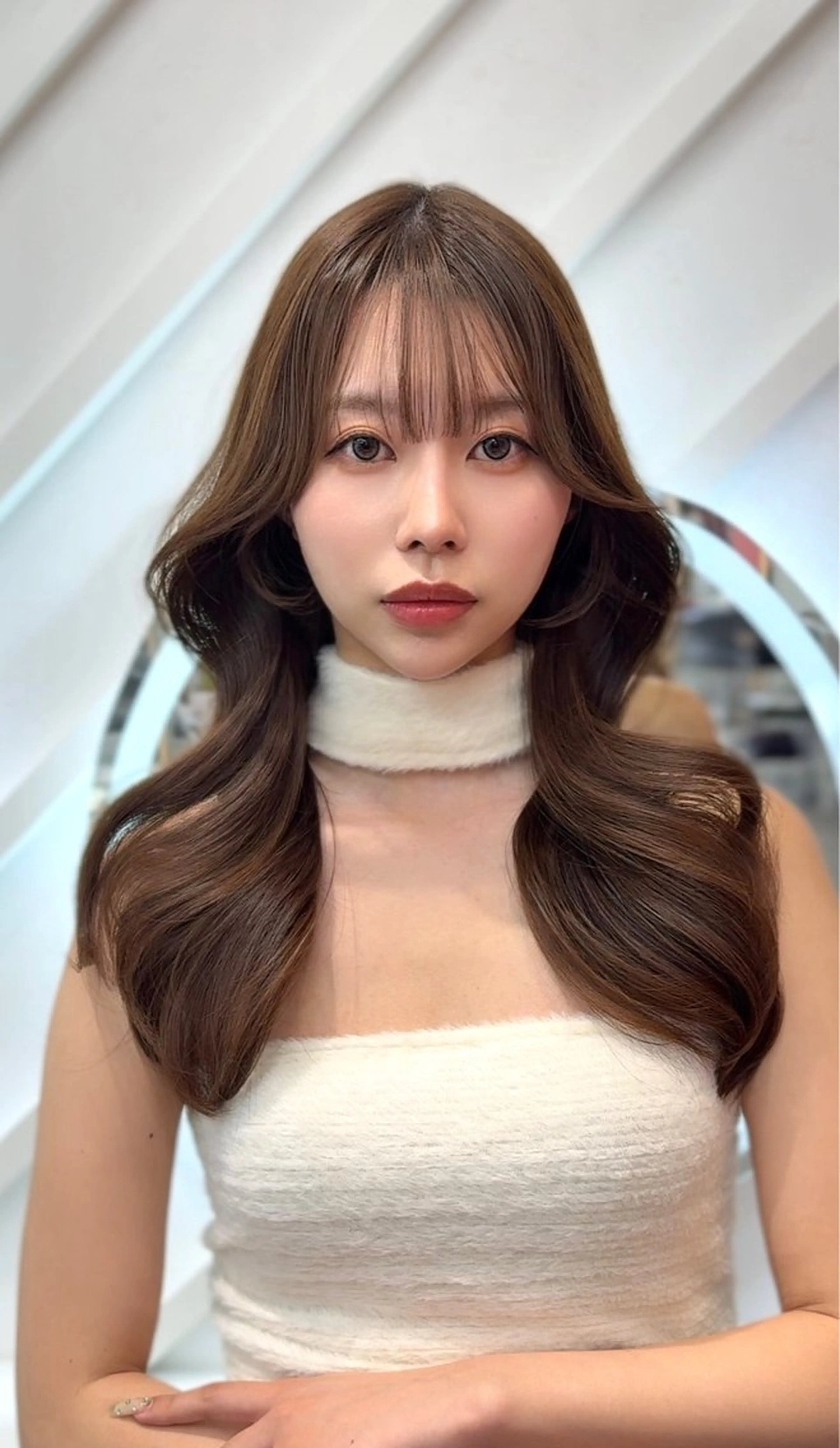 ロング カラー 縮毛矯正/レイヤー/ 髪質改善/龍之介のヘアスタイル