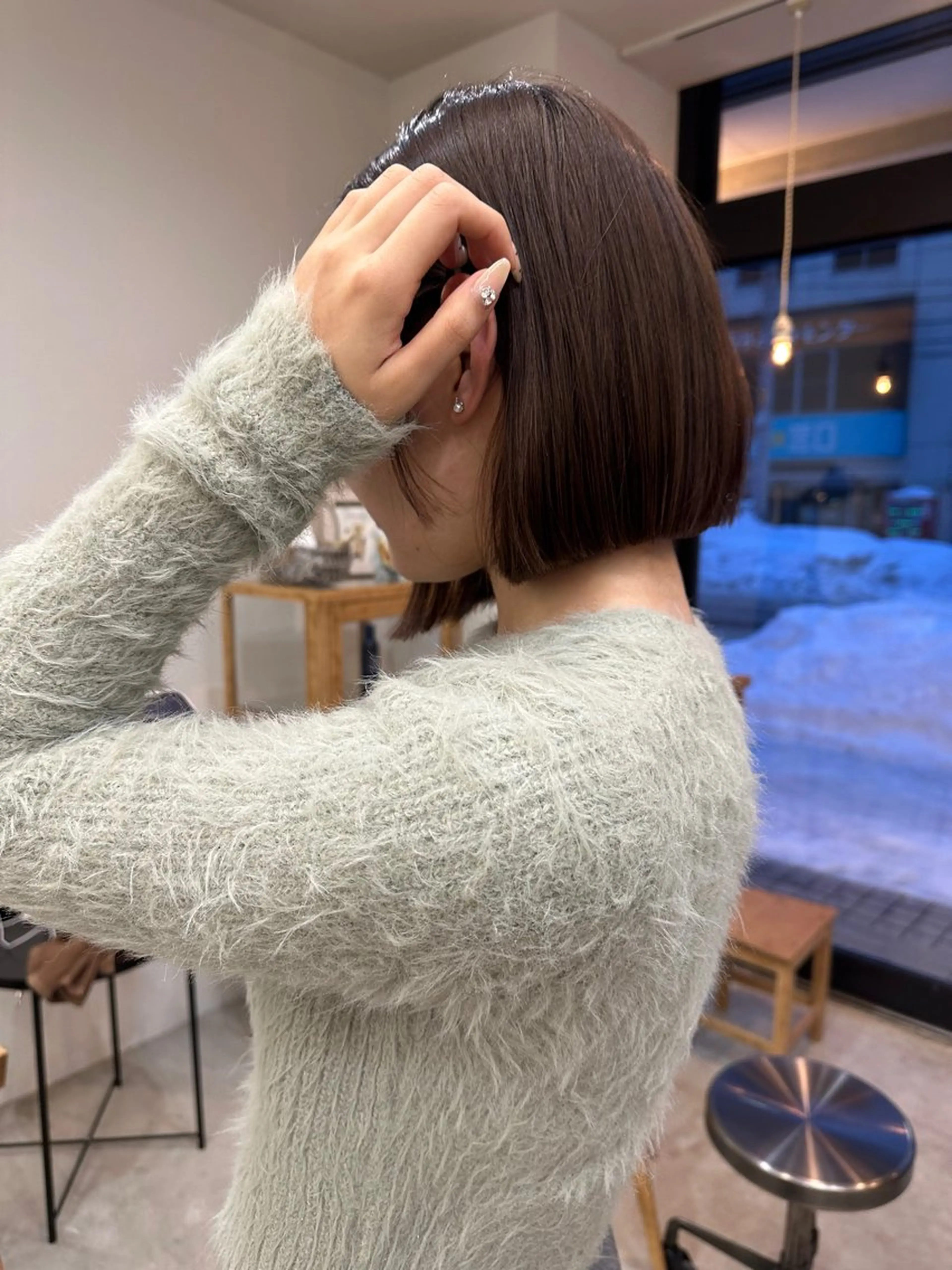 ミディアム 成澤 凜花のヘアスタイル