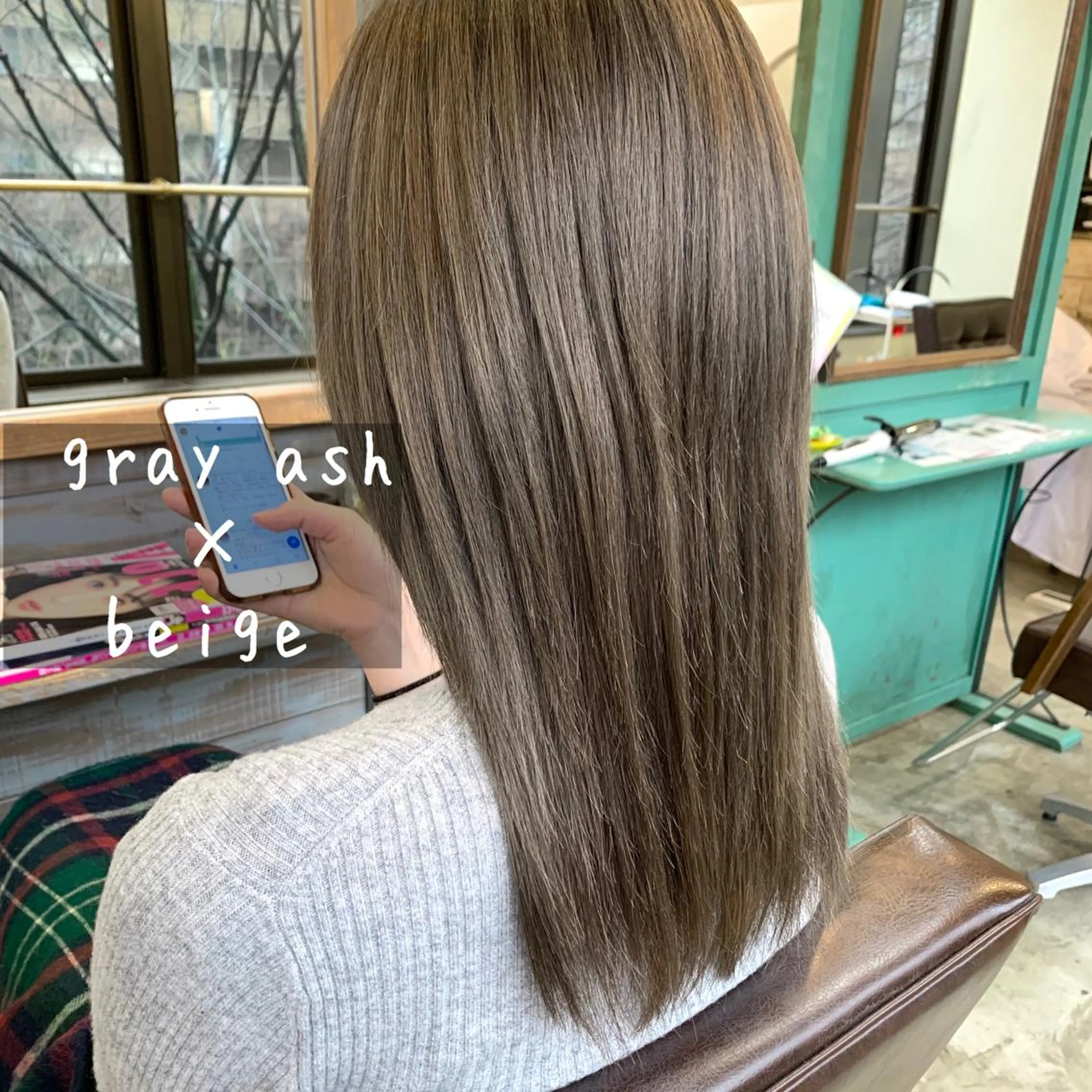 ミディアム カラー ヘアアレンジ カット ヘアカラー トリートメント merci.所属・🌻あいり merci.🌻のヘアスタイル