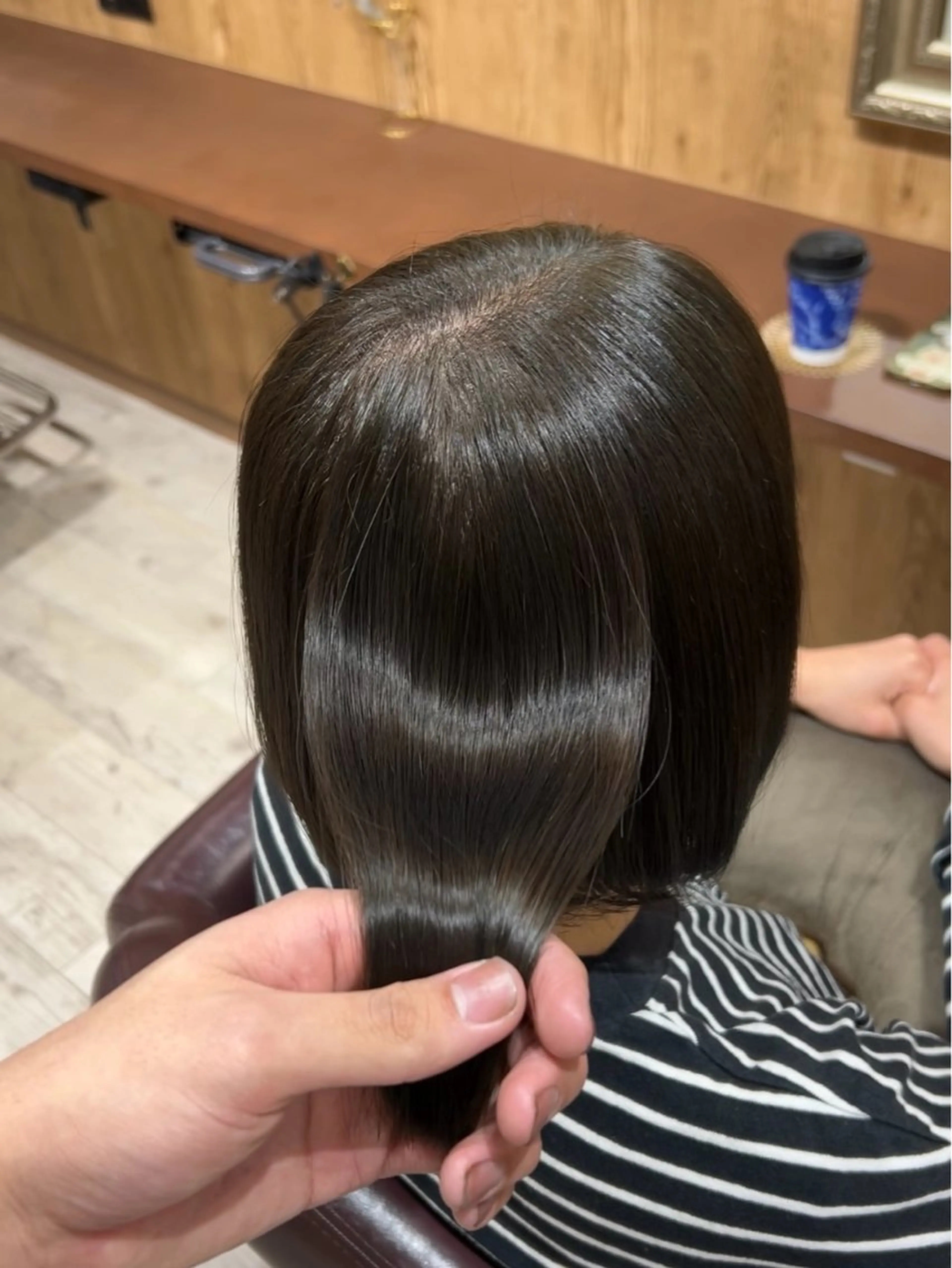 カット+ブリーチなしダブルカラーの写真