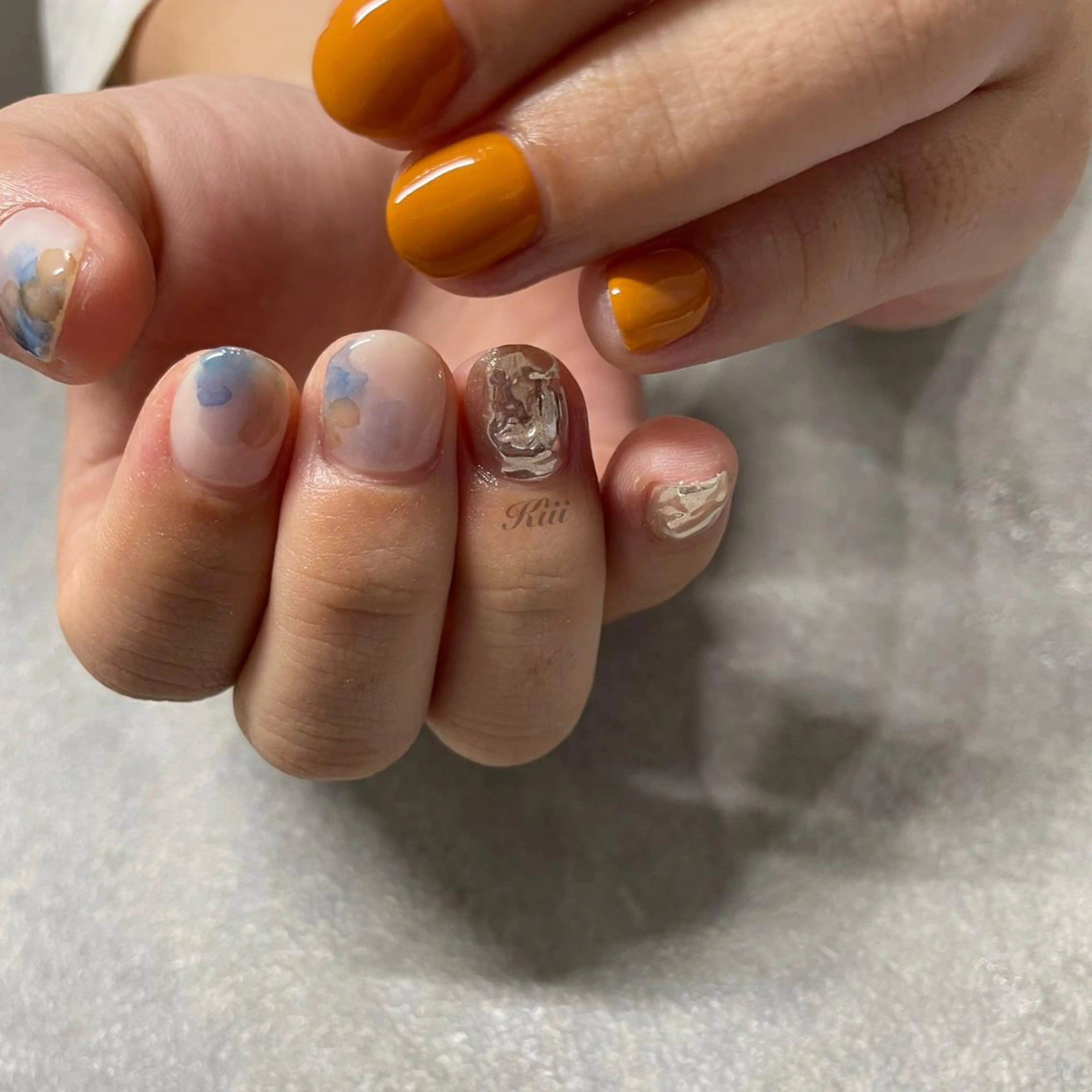 ネイル ハンドネイル フットネイル kiii.__ ✴︎*のネイルデザイン