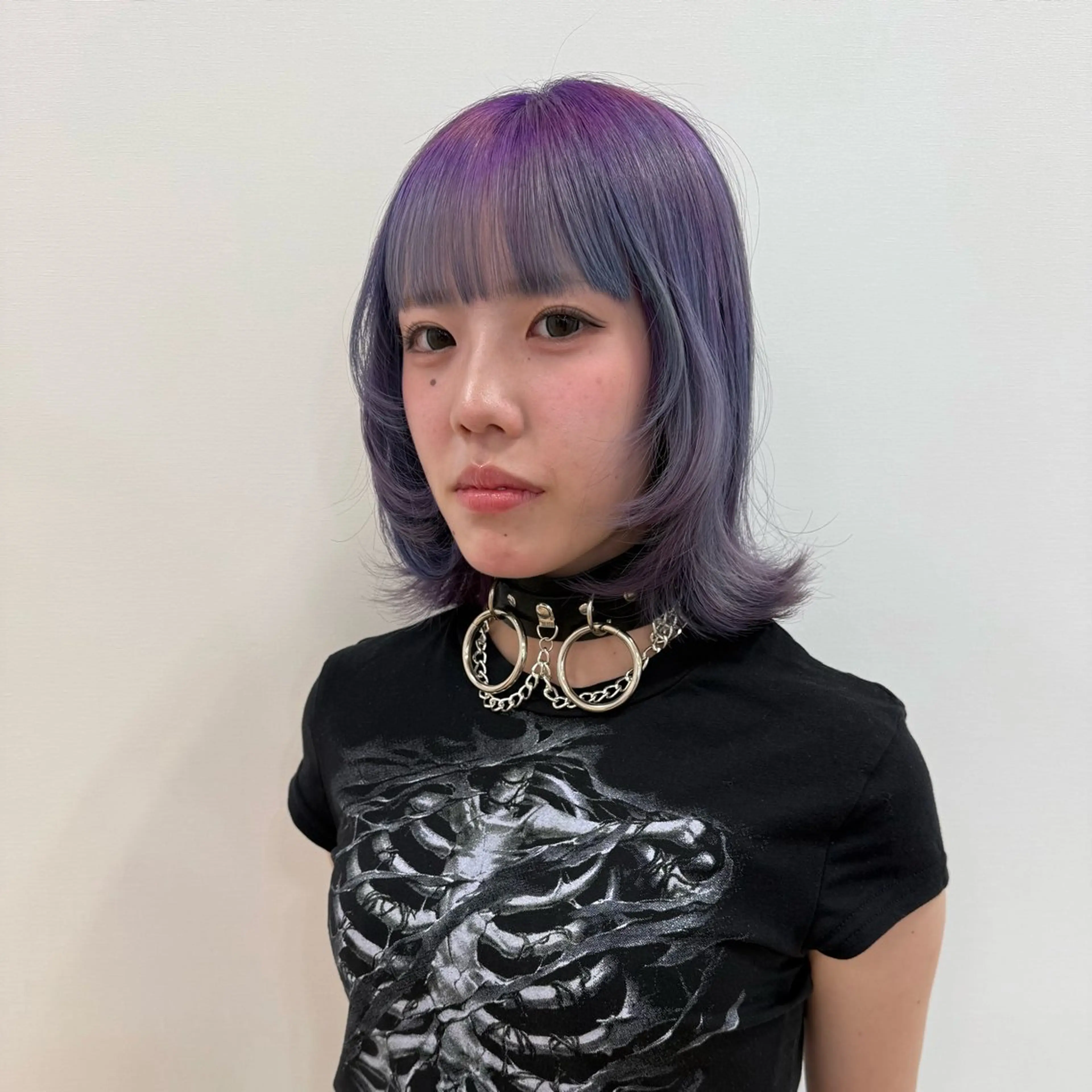 ミディアム カラー グラデーションカラー ヘアカラー ベージュ/暖色🧸 ハイトーン/ninaのヘアスタイル