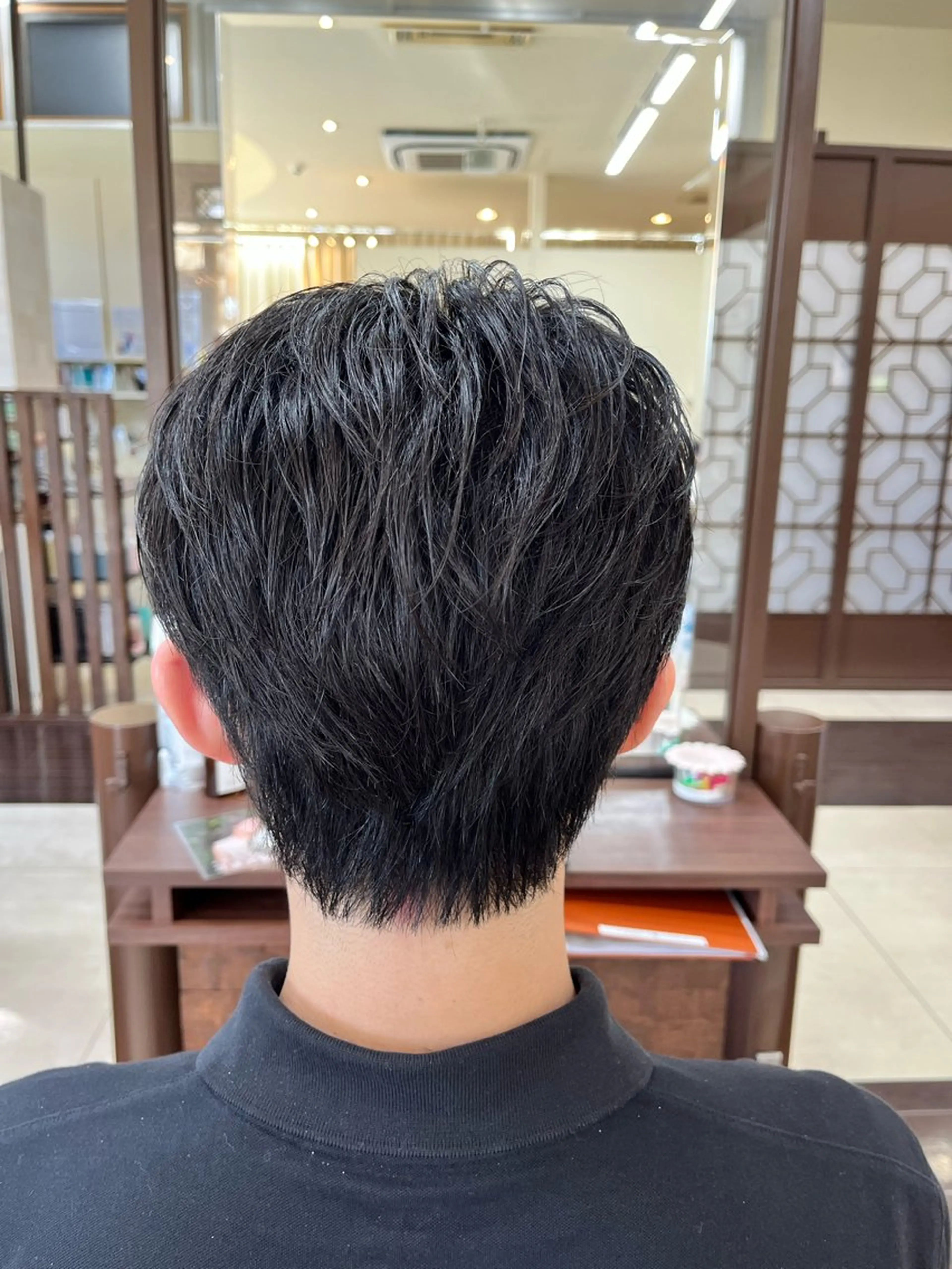 ショート メンズ センターパート メンズ韓国風 韓国風ヘア AROH men's cut&men's perm 船橋店所属・🧊メンズ特化🧊 高木航希のヘアスタイル