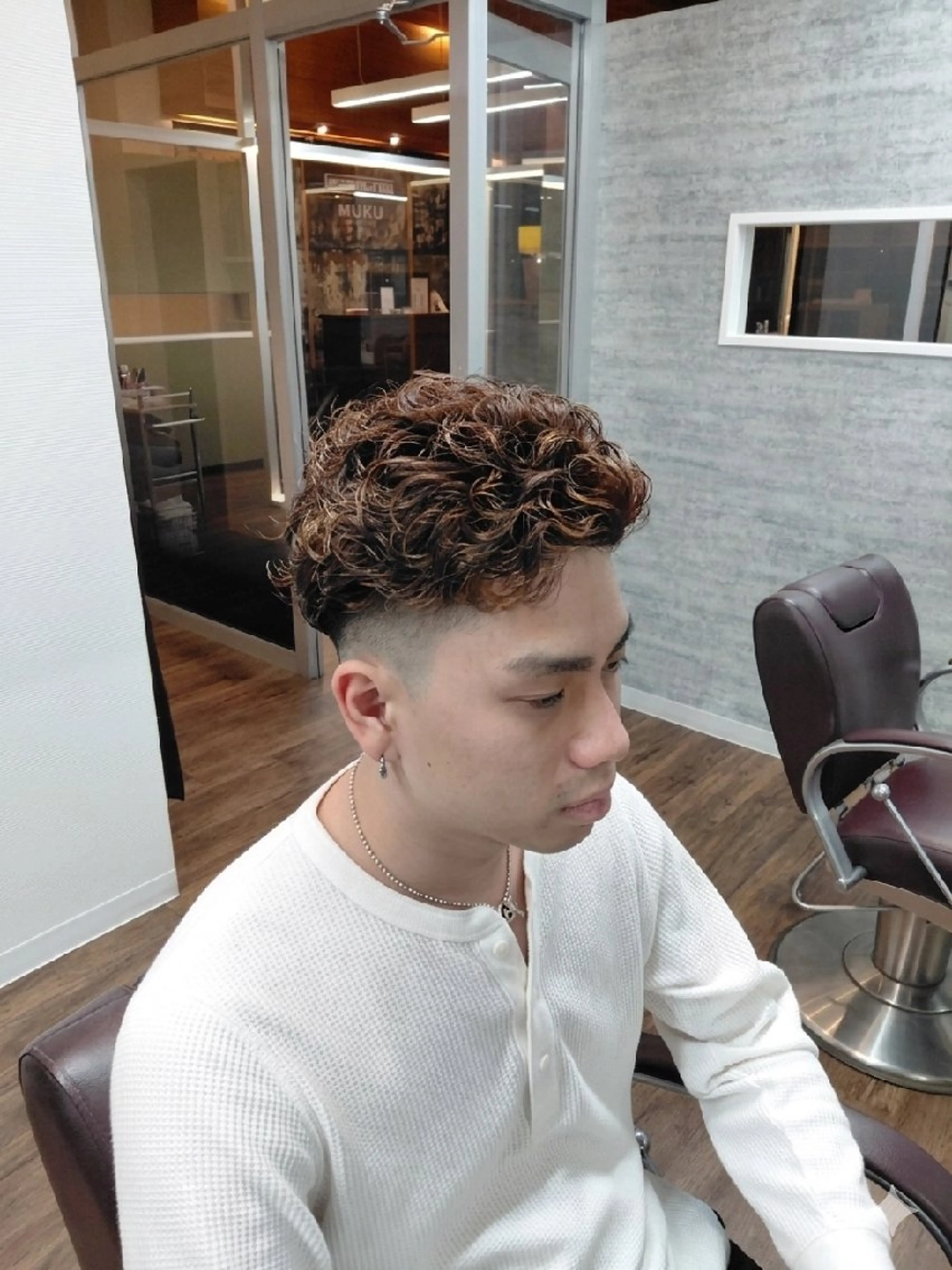 ショート メンズ パーマ カルマパーマ メンズパーマ カット パーマ kaming所属・メンズ特化💈/ 長谷川翼のヘアスタイル