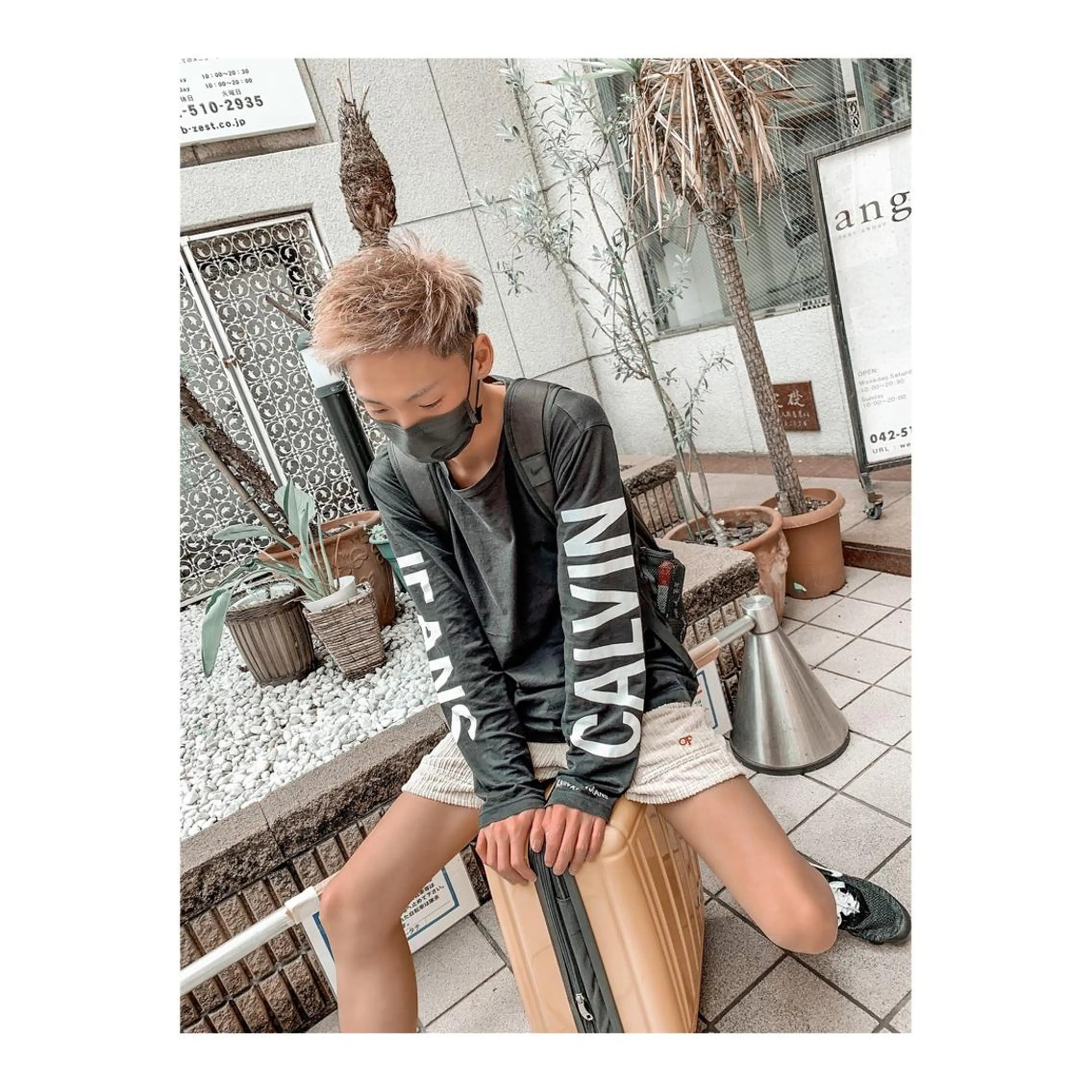 ショート カラー ヘアアレンジ メンズ ange☞ soutaのヘアスタイル