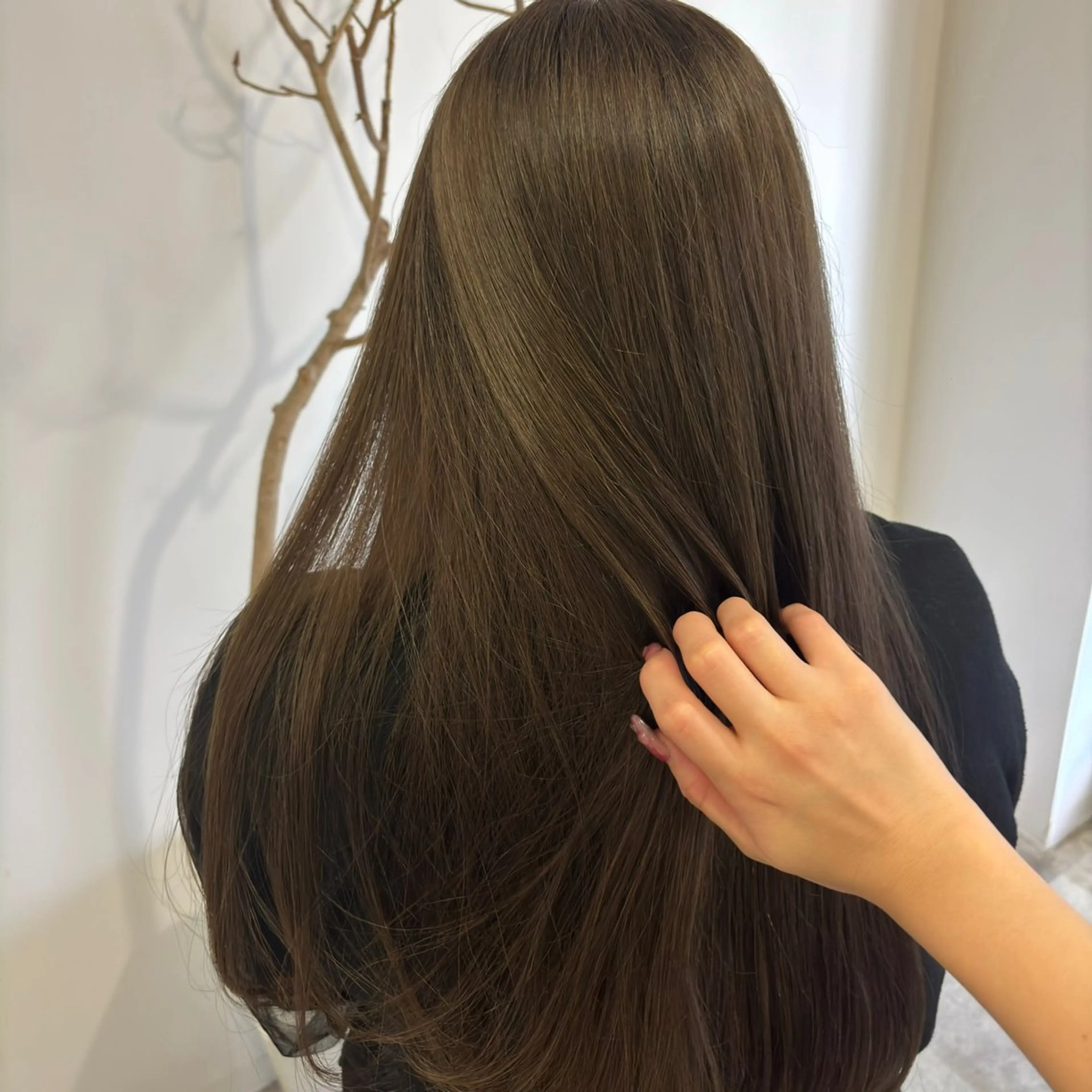 ロング カラー ベージュカラー ブリーチ 透明感カラー ダブルカラー グレージュ カット ヘアカラー トリートメント CHAINON×FeM#所属・名駅/sHiHo/透 明感カラー✨🎀/のヘアスタイル