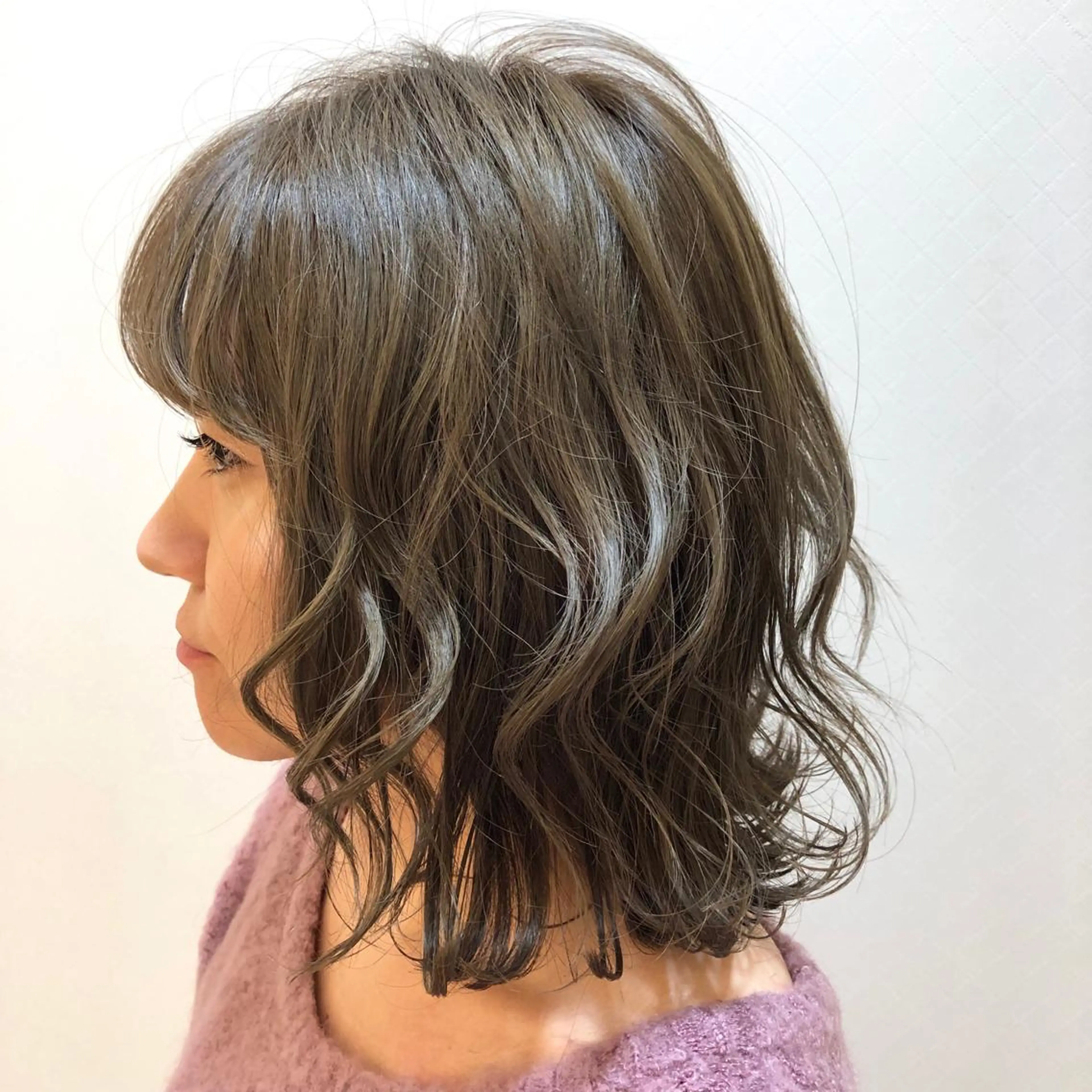 ミディアム カラー ブリーチ ケアブリーチ 透明感カラー グレージュ イルミナカラー ヘアカラー トリートメント 🌈ぷる艶カラー🌈 髪質改善👑柳沼尚貴のヘアスタイル