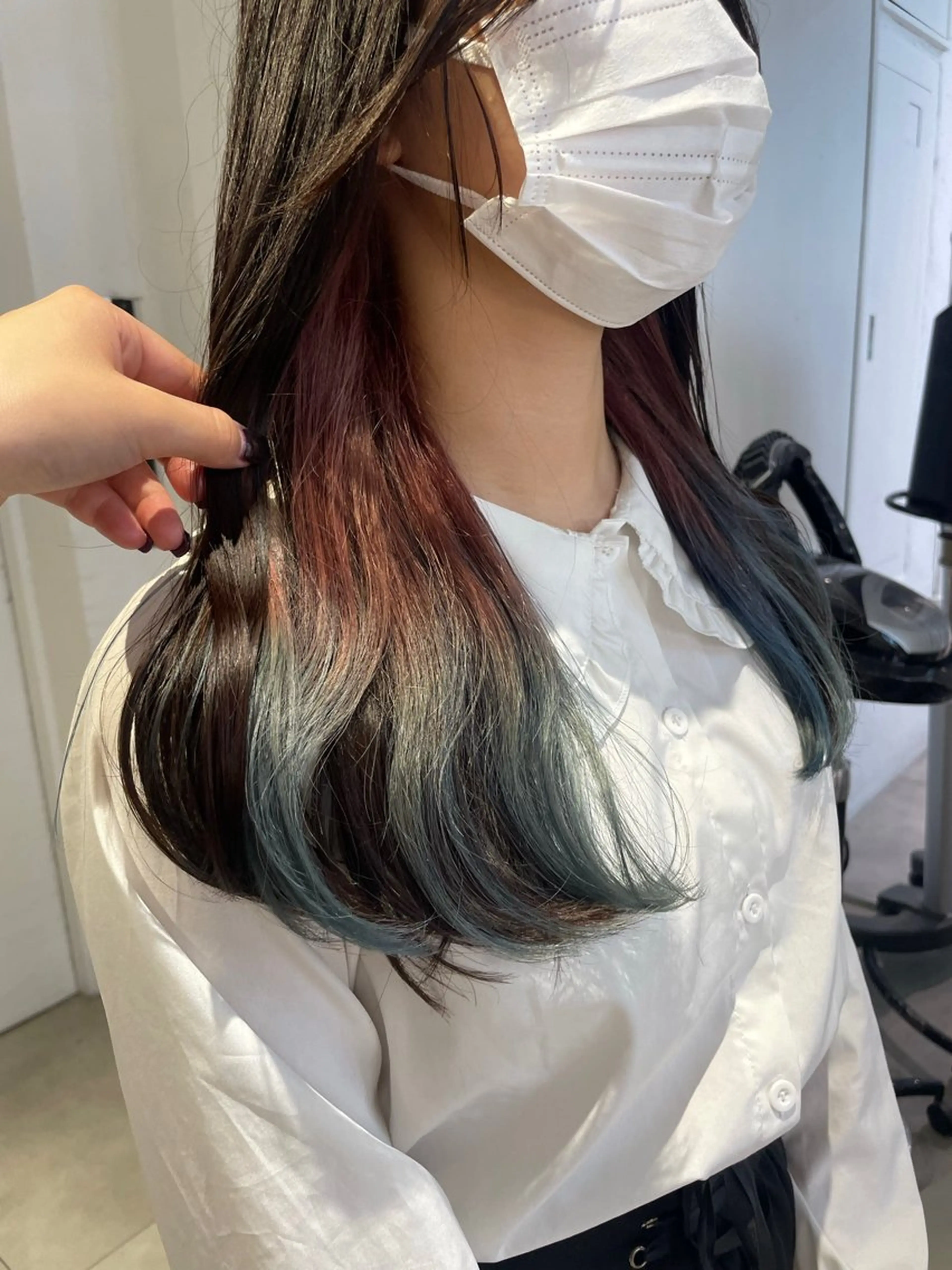 ロング カラー グラデーションカラー ヘアカラー 🌟暖色系ハイトーン 🌟AIのヘアスタイル