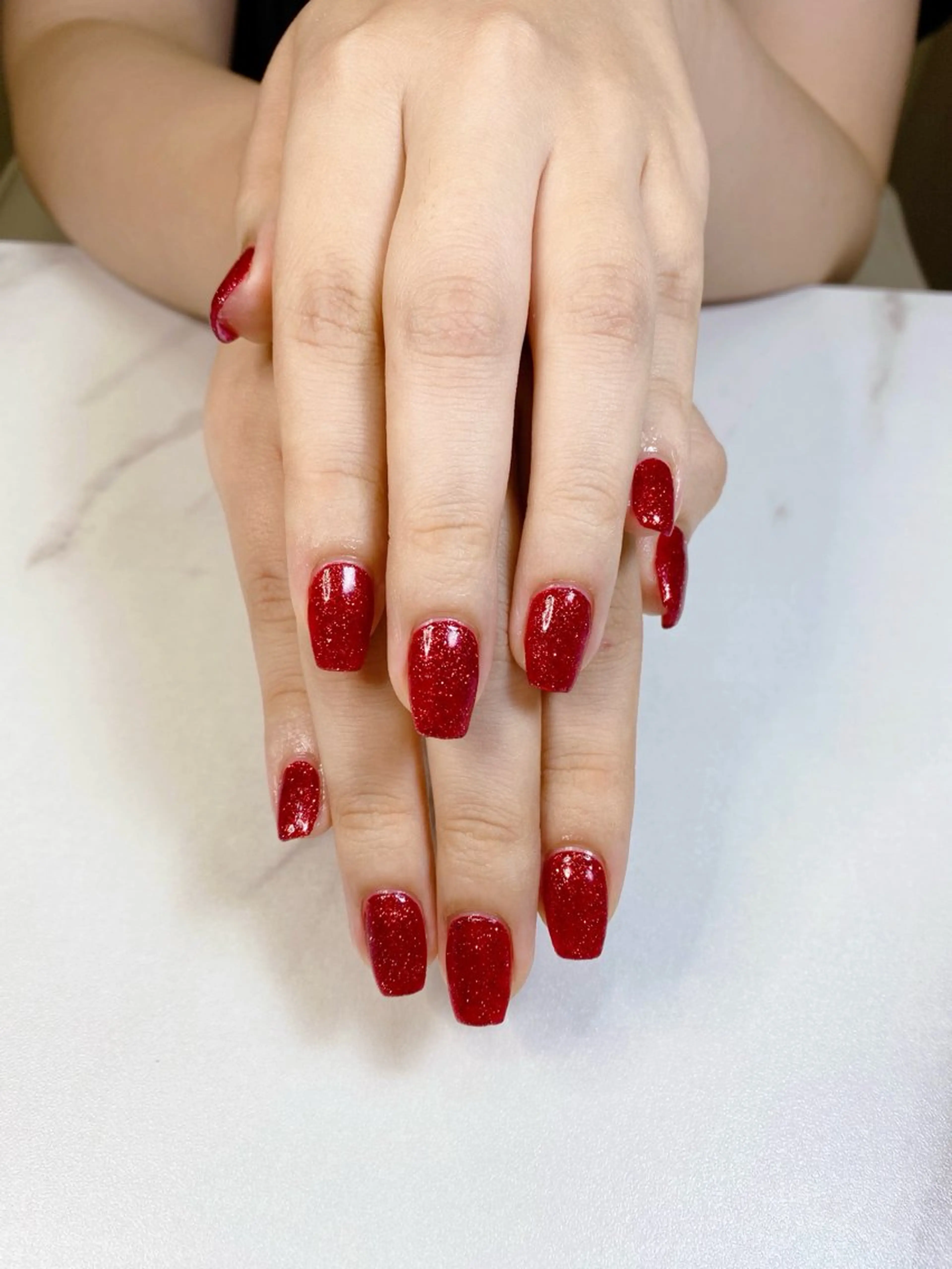 ネイル ボルドー 赤色 ハンドネイル iro +のネイルデザイン