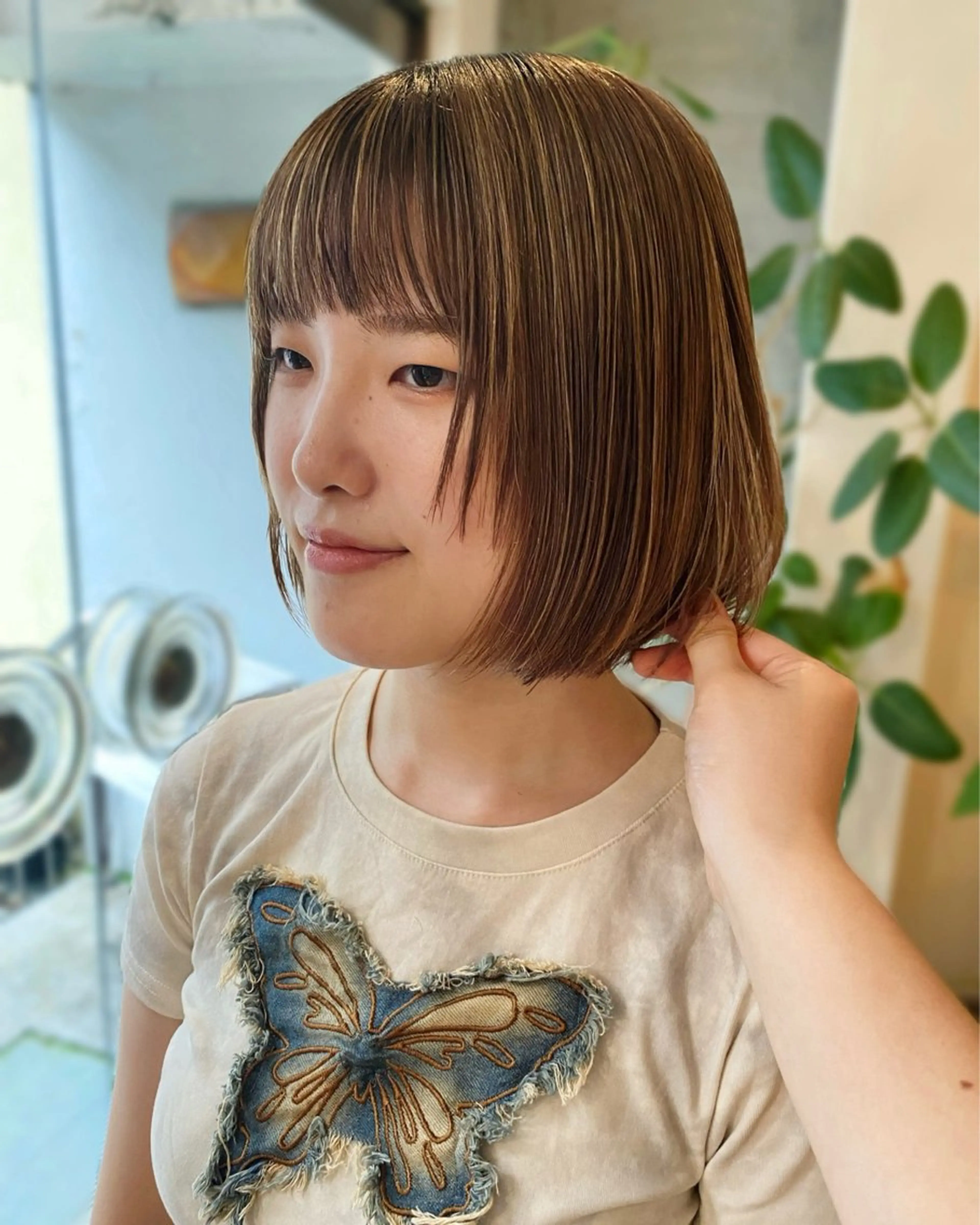 ショート カラー ボブ mito.ボブ/ ショート　みなよのヘアスタイル