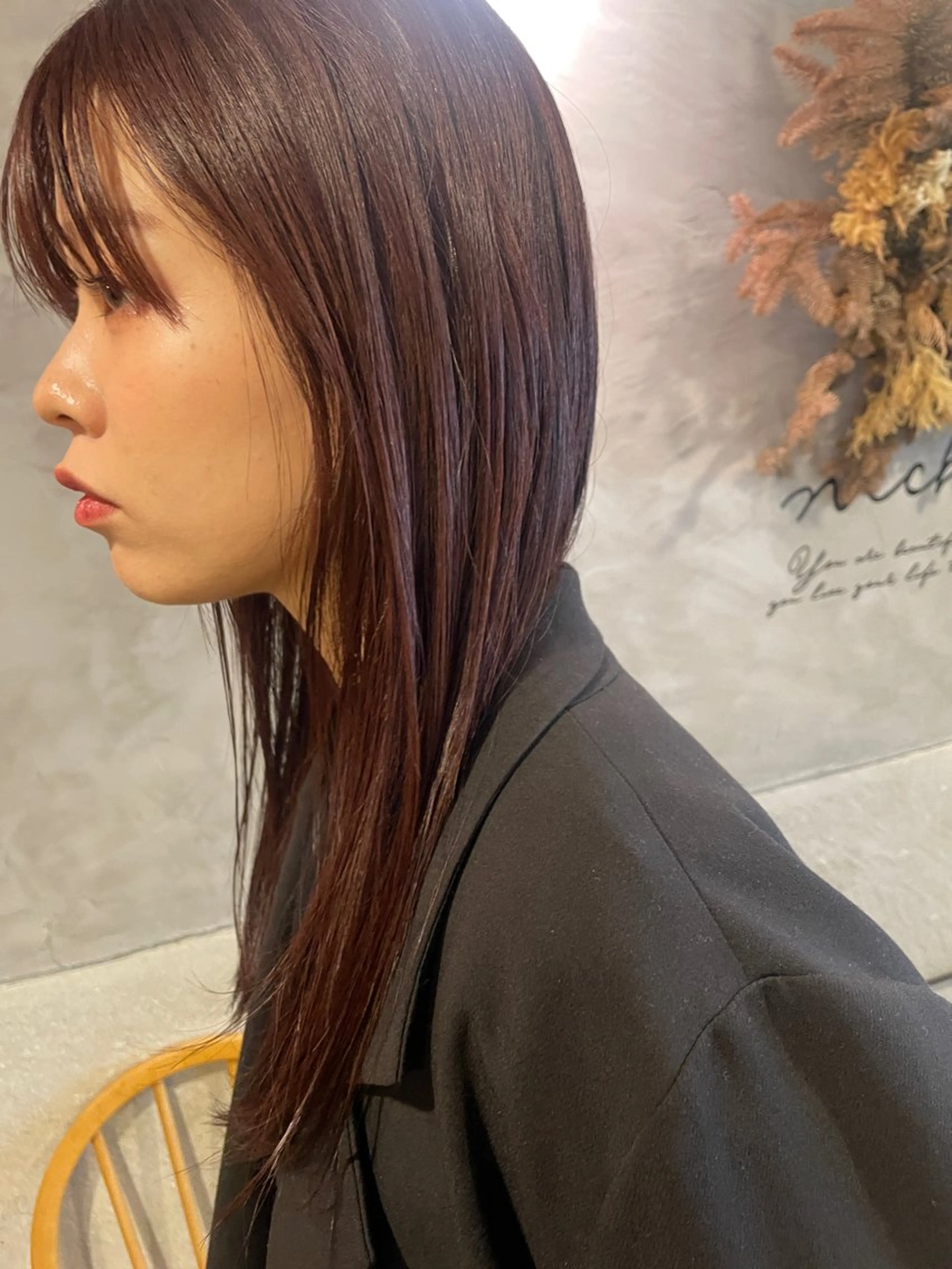 ロング カラー ヘアカラー トリートメント さの あやねのヘアスタイル