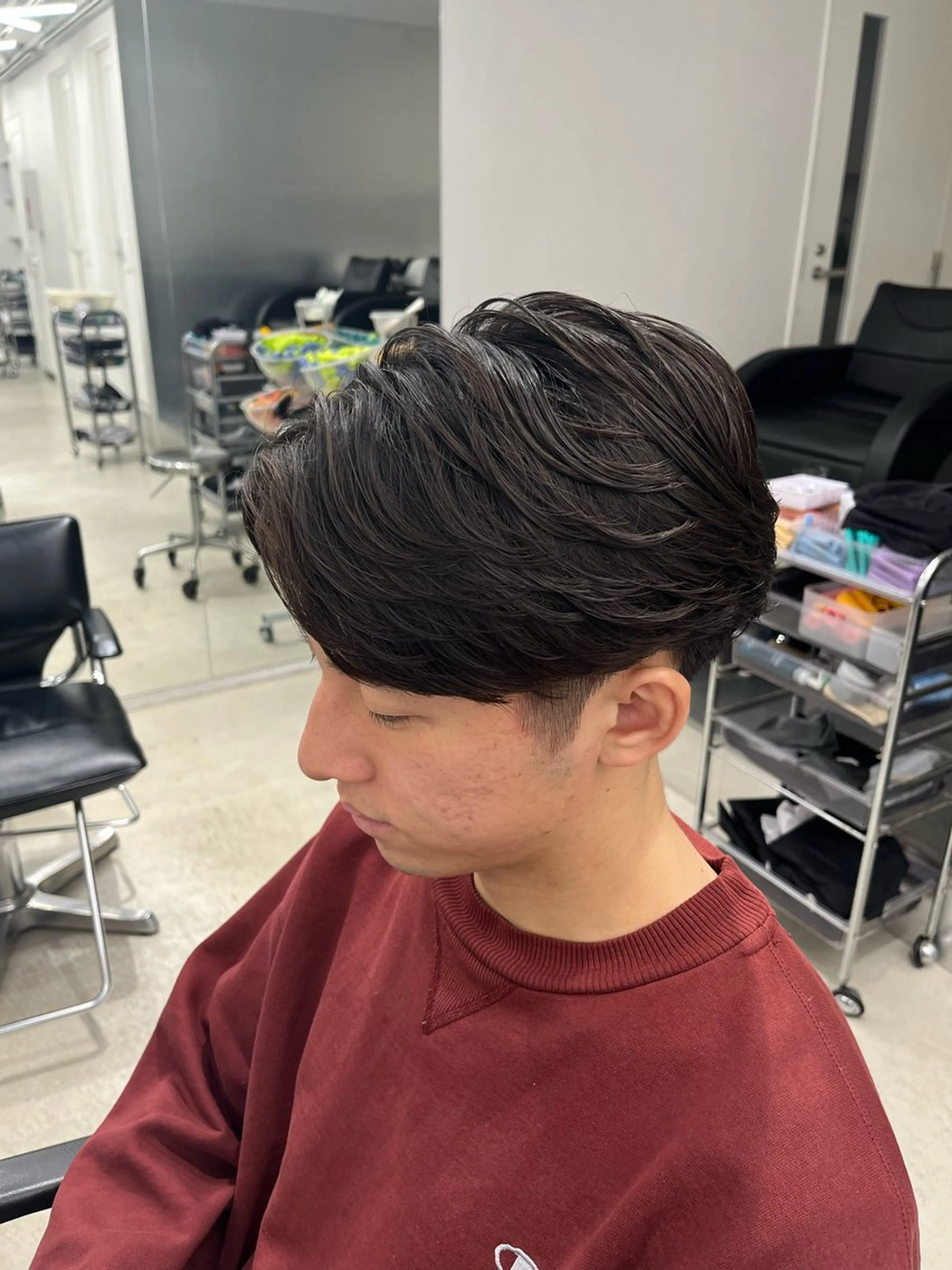 パーマ メンズ 深谷 侑亮のヘアスタイル
