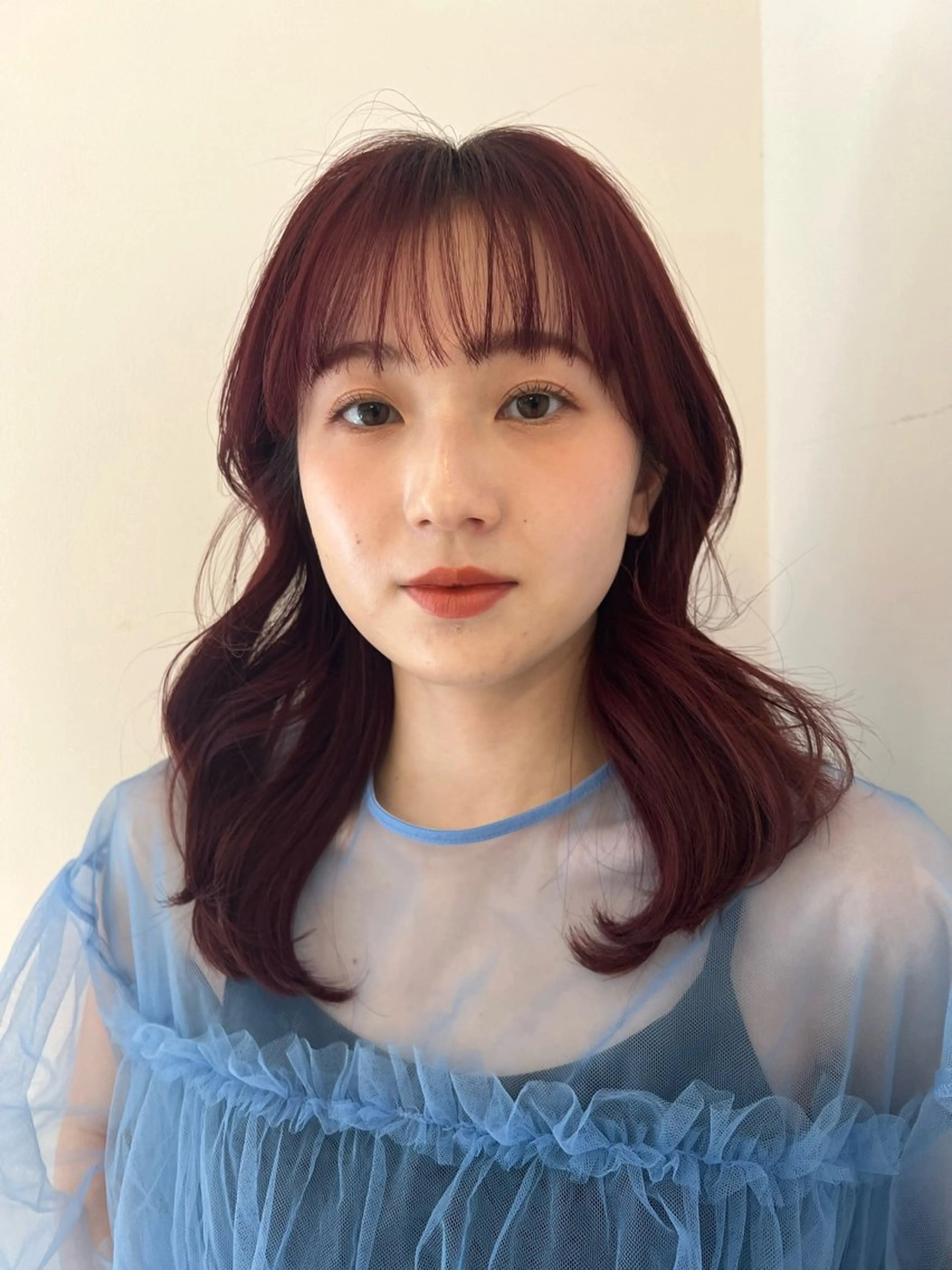 セミロング レイヤーカット 韓国ヘア 🎀華澄のヘアスタイル