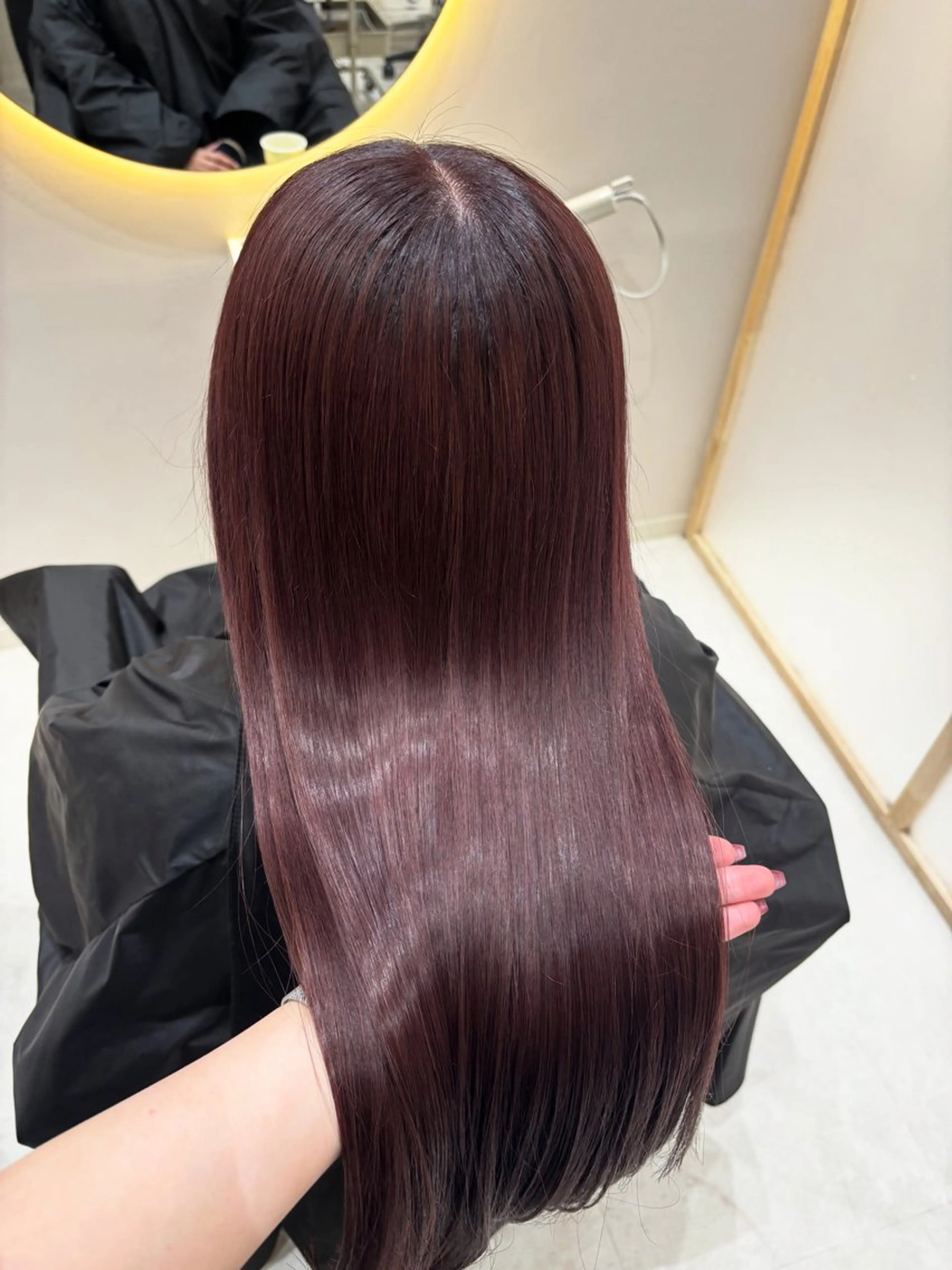 ロング カット ヘアカラー トリートメント 韓国レイヤーカット/ 🩶HARUKA🩶のヘアスタイル