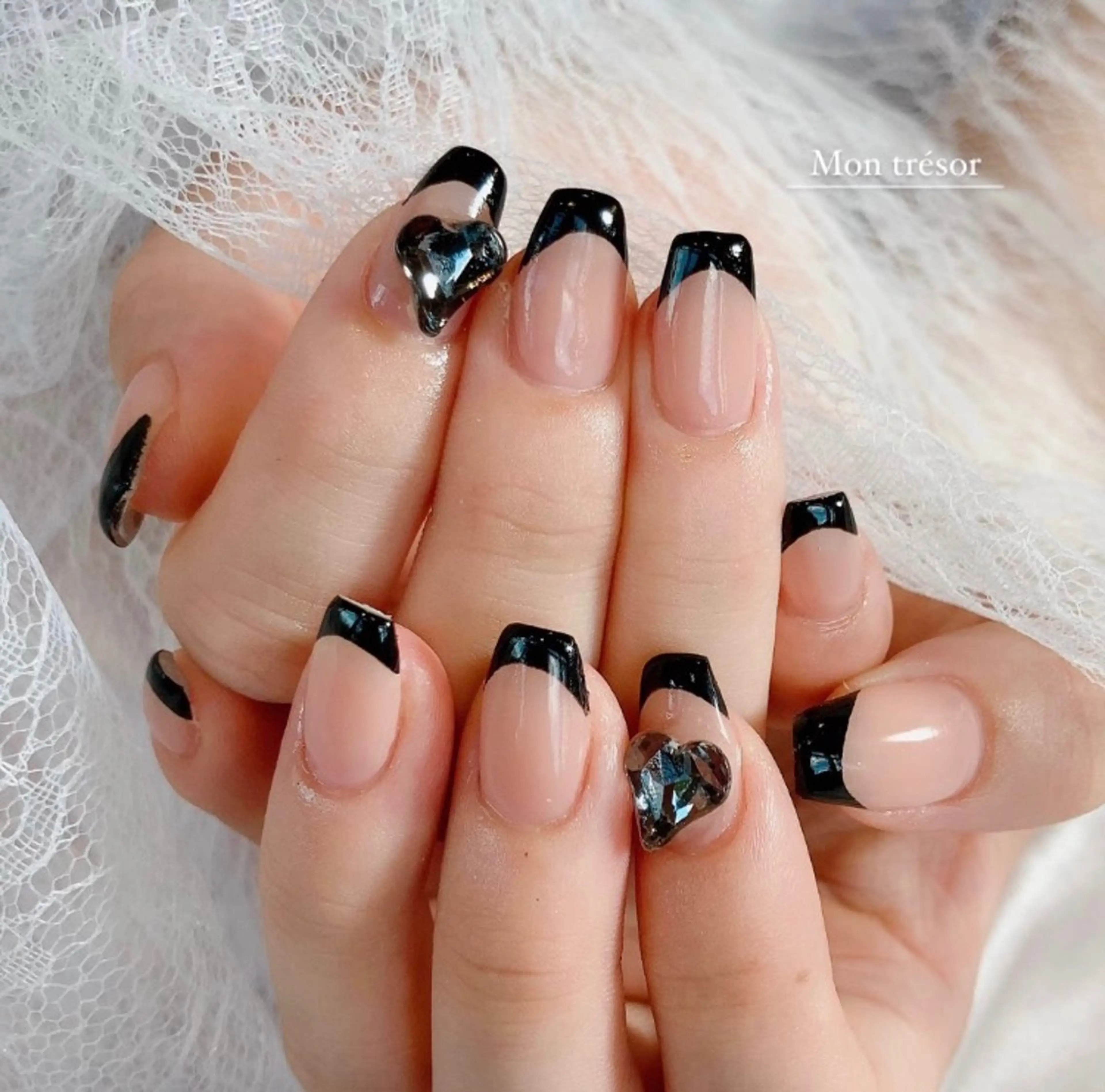 ネイル フレンチネイル オフィスネイル ワンカラーネイル シンプルネイル ワンホンネイル ハンドネイル Mon trésor所属・Montrésor 名古屋ネイルサロンのネイルデザイン