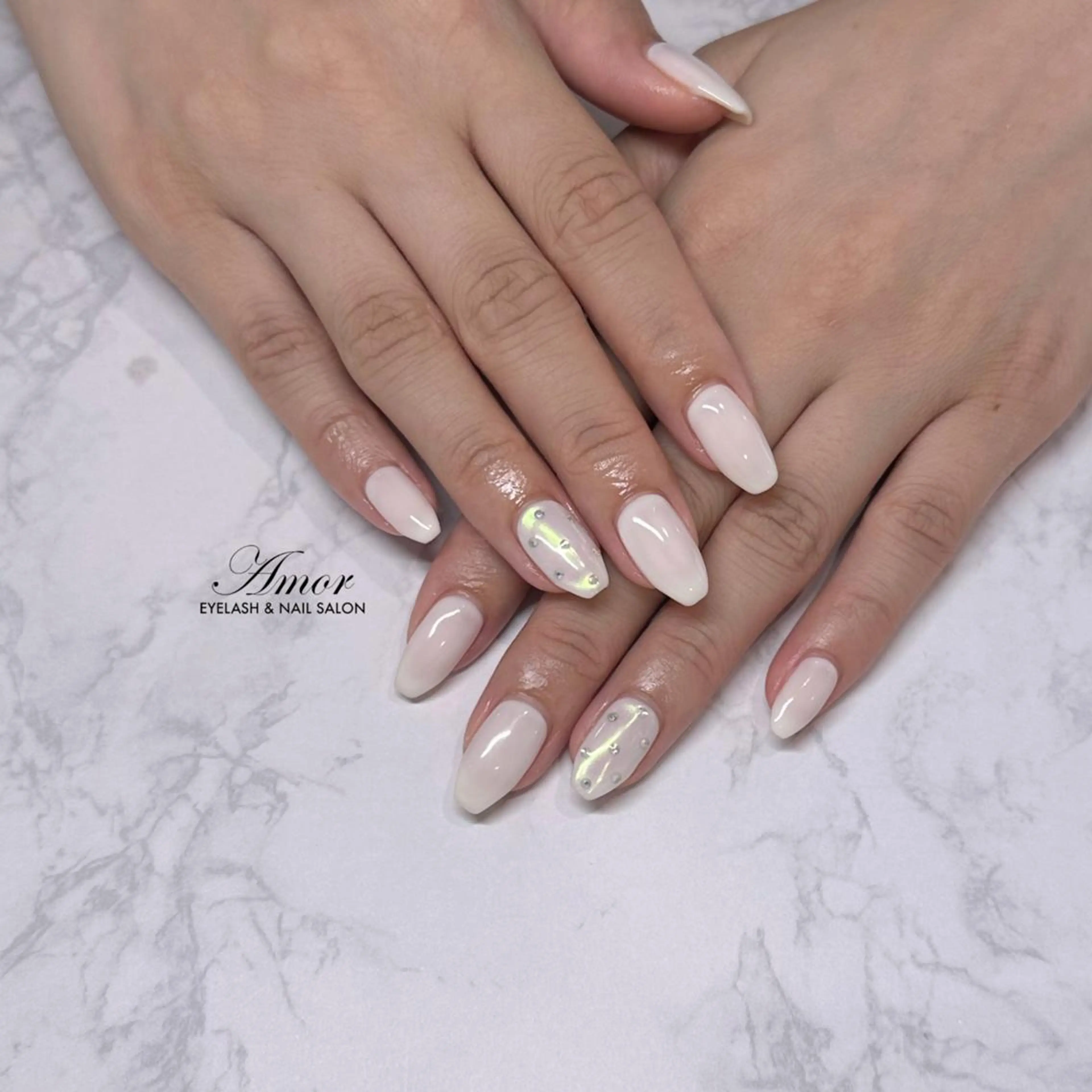 ネイル シンプルネイル ハンドネイル Nailist ★Amo★のネイルデザイン