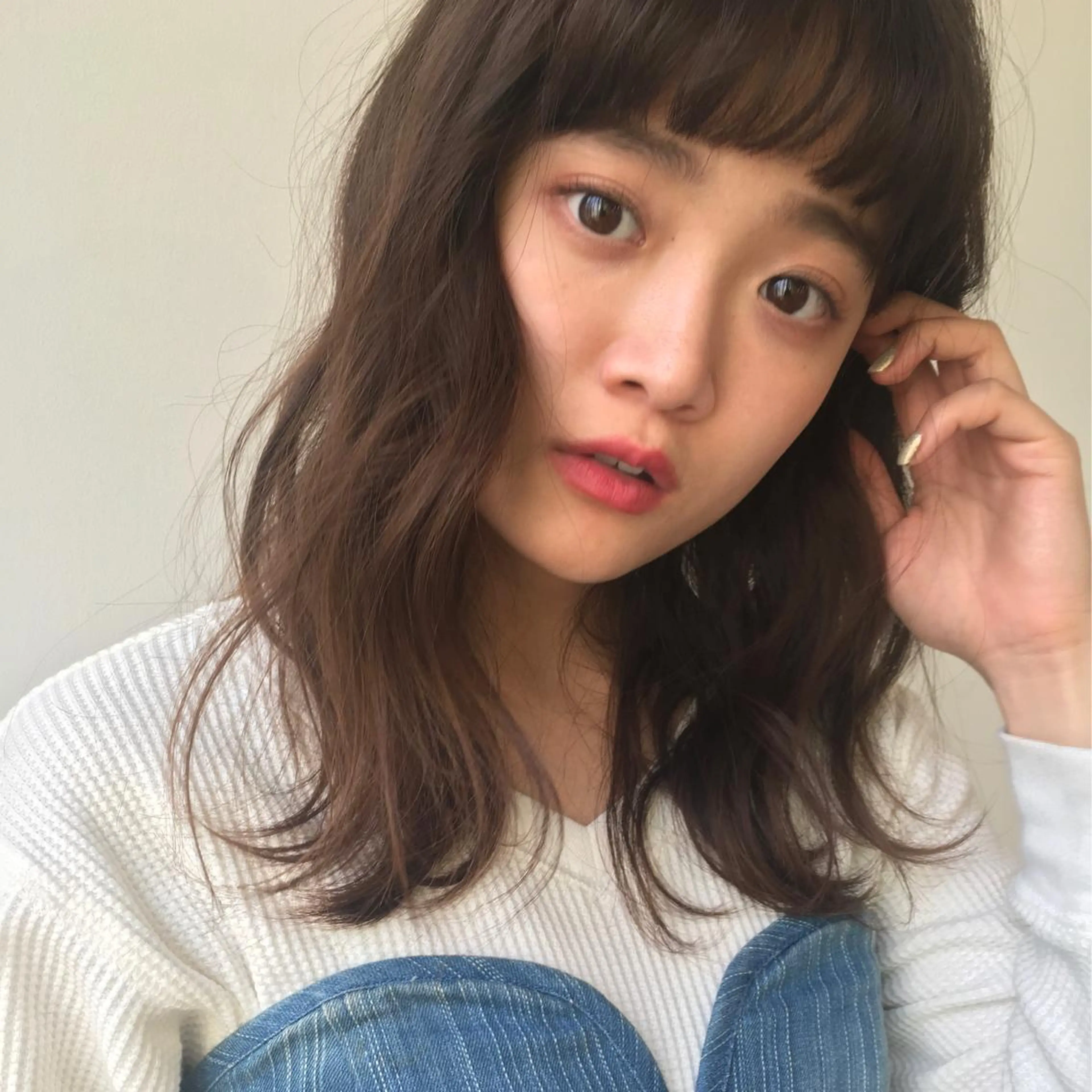 セミロング カラー パーマ ヘアアレンジ メンズ ネイル マツエク・マツパ ミディアムネイル レイヤーカット指名 No.1💖マユカのヘアスタイル