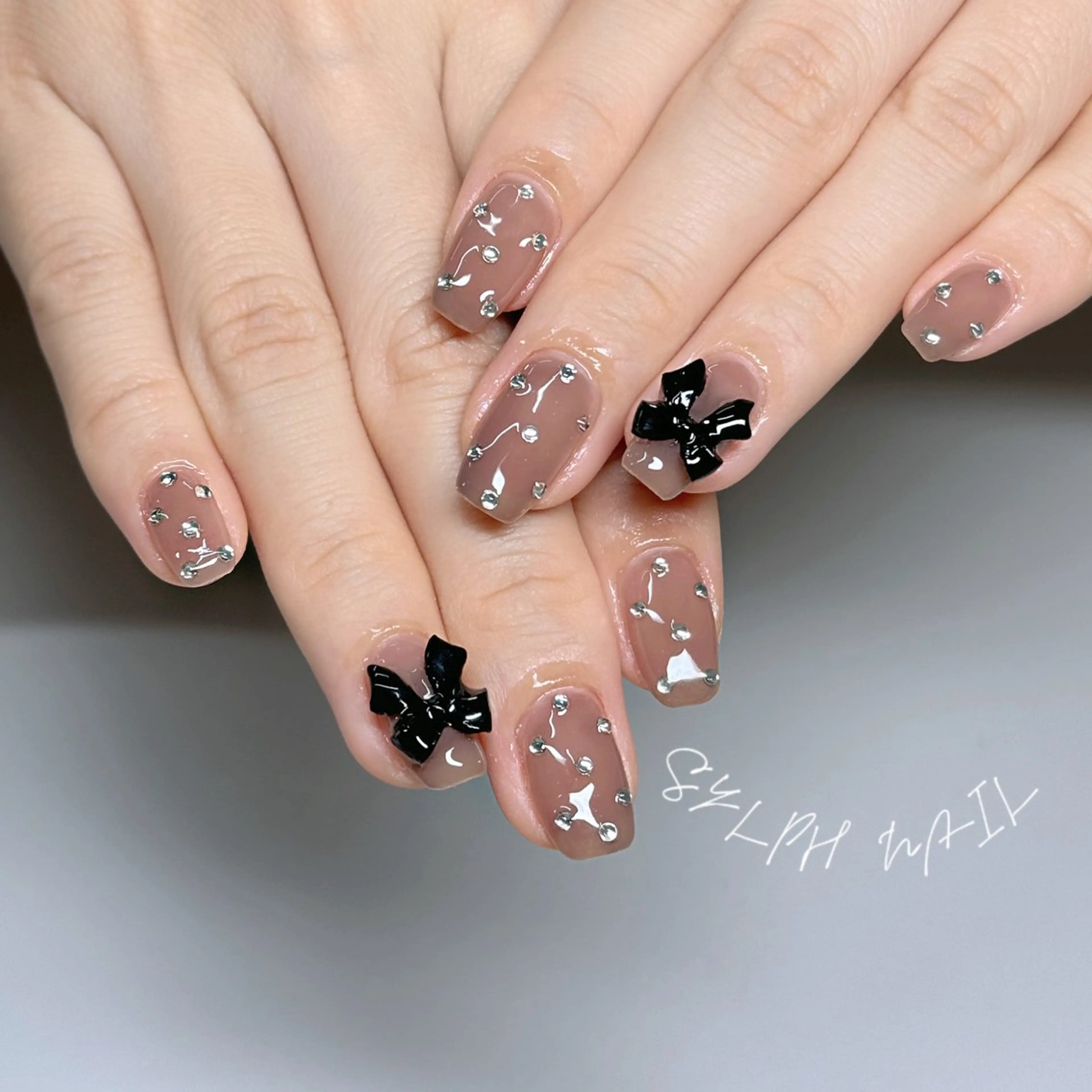 ネイル リボン ハンドネイル Trend Nail シルフのネイルデザイン