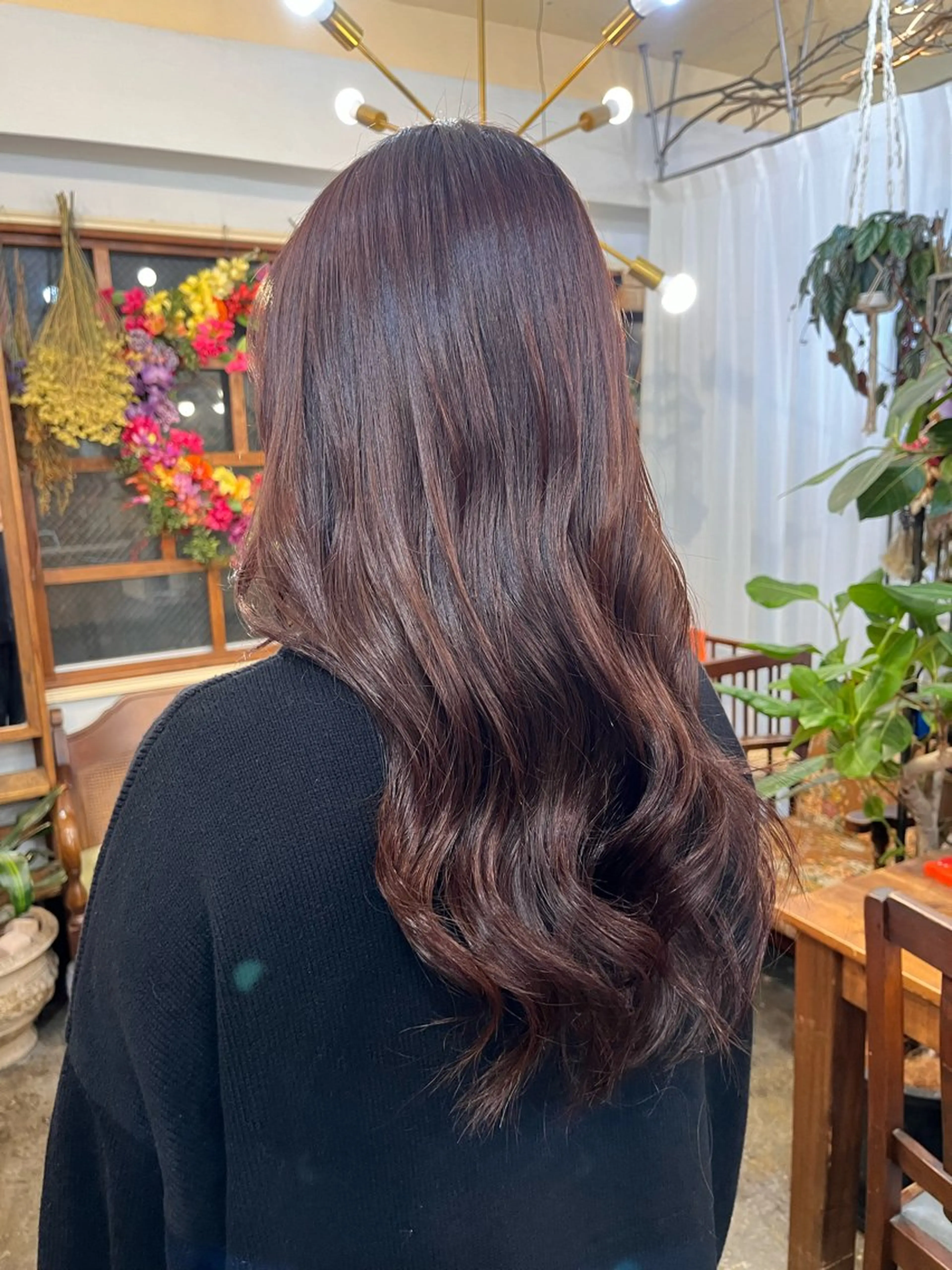 ロング チョコレートブラウン HAIR & MAKE orange所属・mary'sメリー /ニュアンスカラーのヘアスタイル