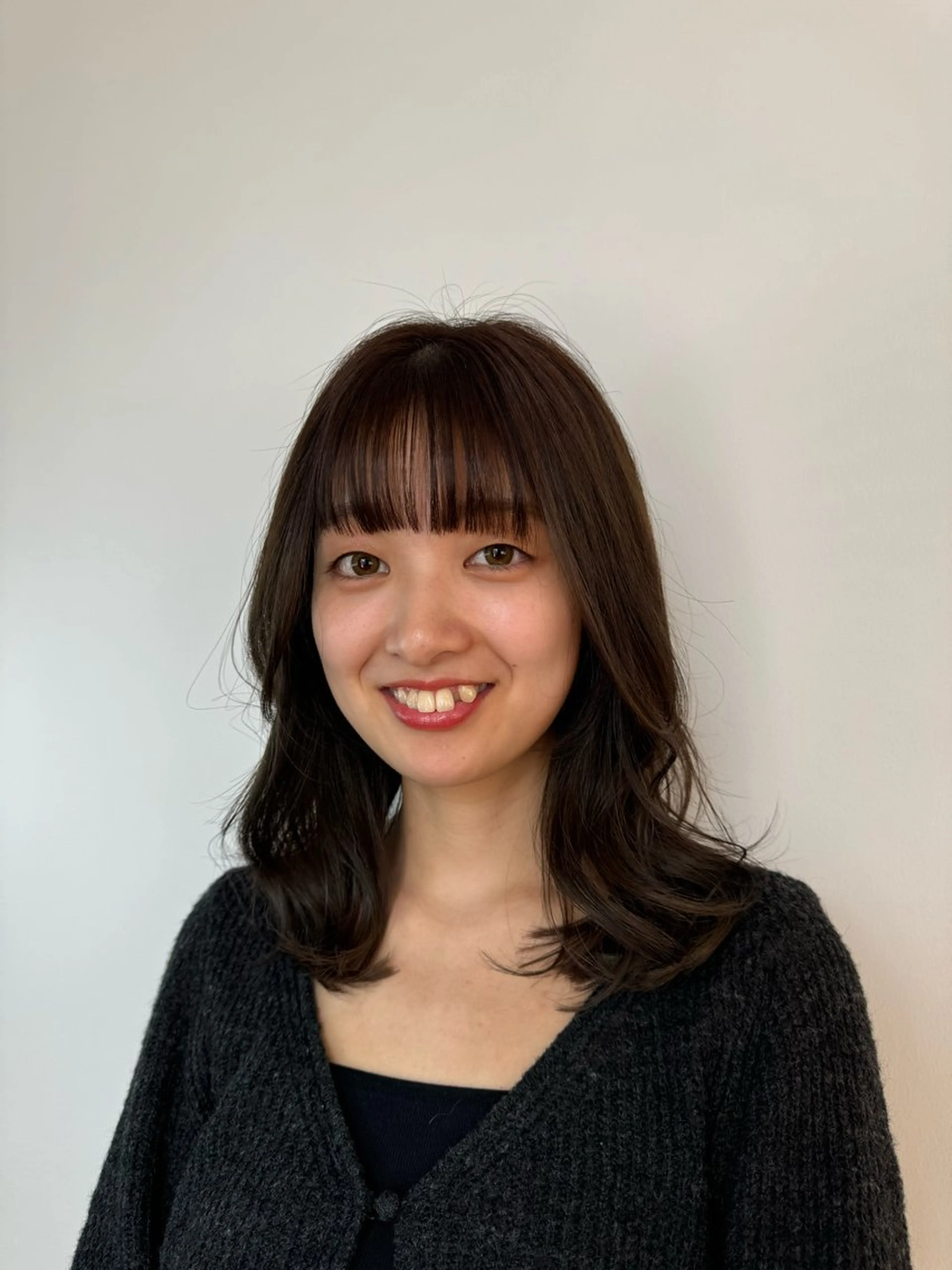 セミロング カラー ベージュカラー レイヤーカット カット ヘアカラー 髪質改善×艶カラー Haruのヘアスタイル