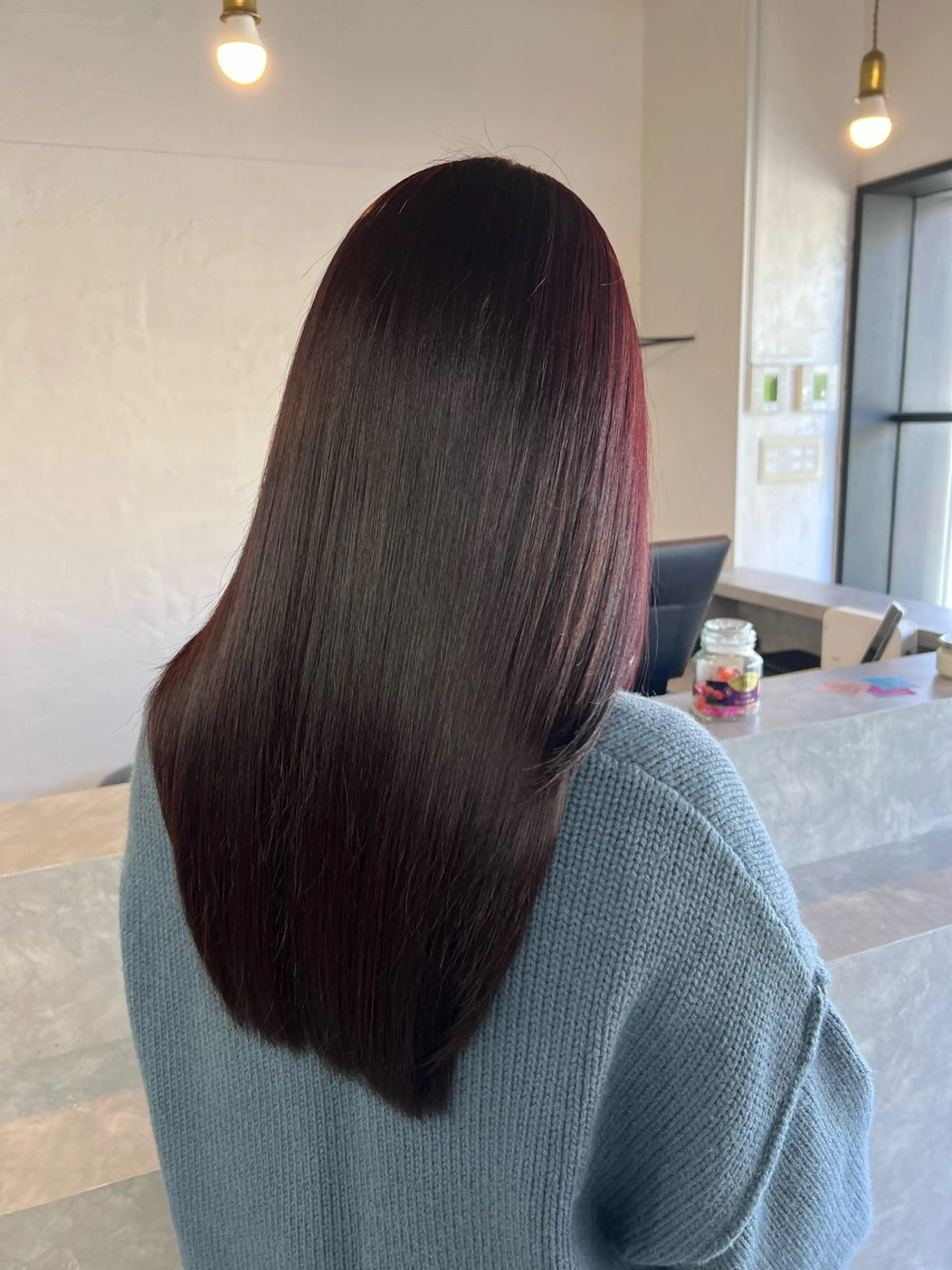 セミロング miloc sayaのヘアスタイル