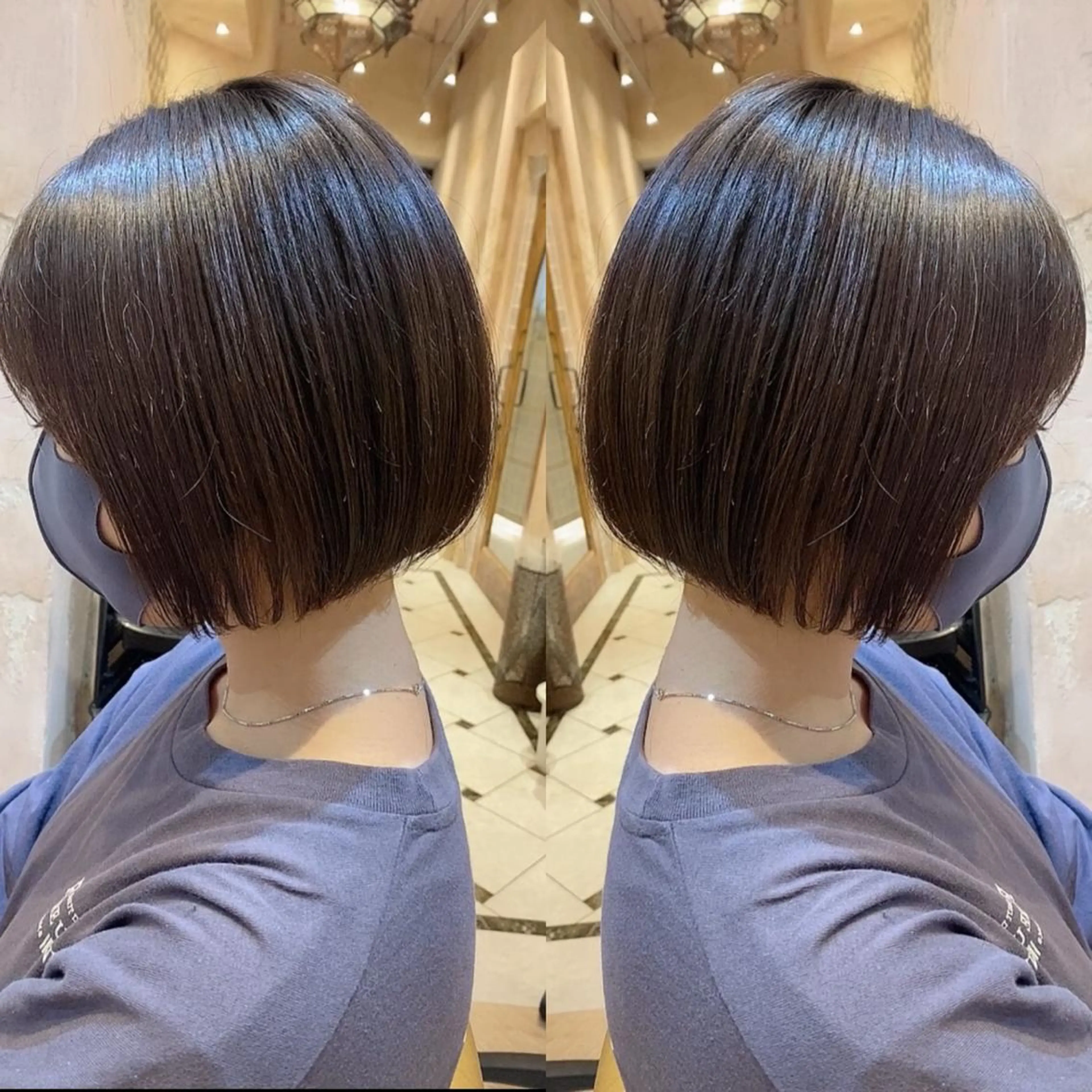 ショート カラー ボブ カット ヘアカラー トリートメント ツヤ髪になりたい方へ 🩷柴田知亜希のヘアスタイル