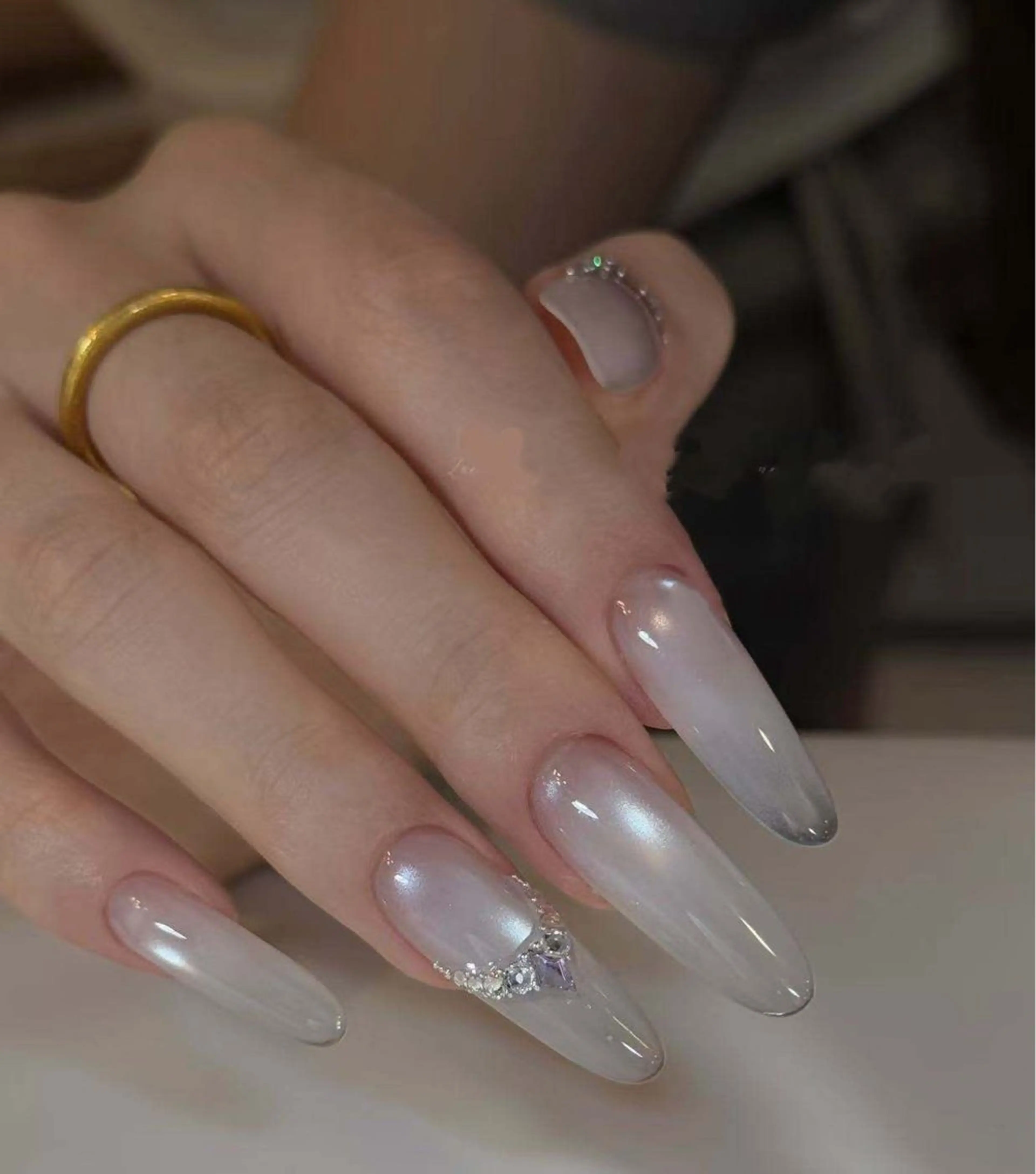 ネイル オーロラネイル フラワーネイル フットネイル フレンチネイル ジェルネイル ハンドネイル BabyYouMi ねねのネイルデザイン