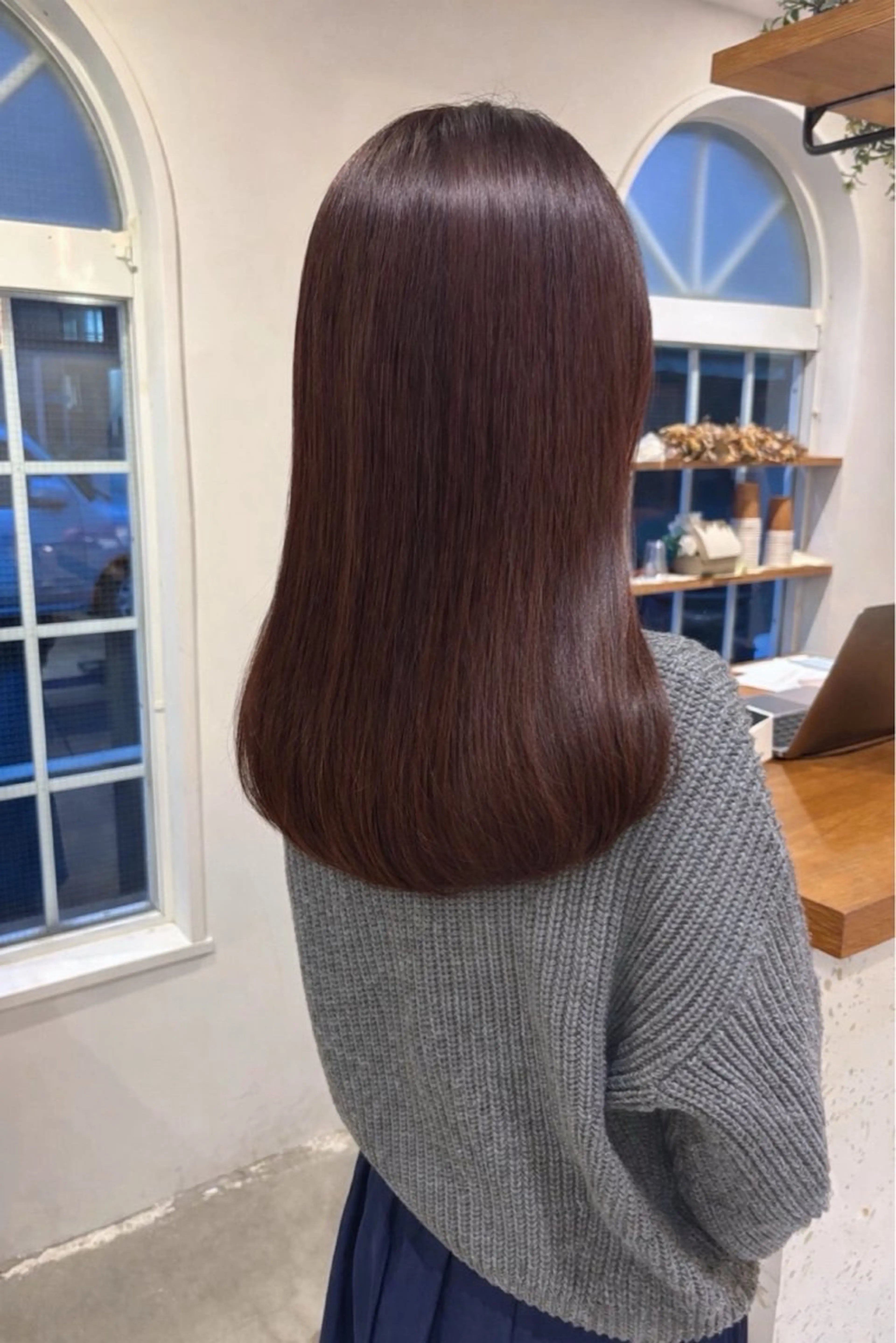 ロング ピンクブラウン ヘアカラー mue by ameiro所属・豊中カットモデル🎀 kaedeのヘアスタイル