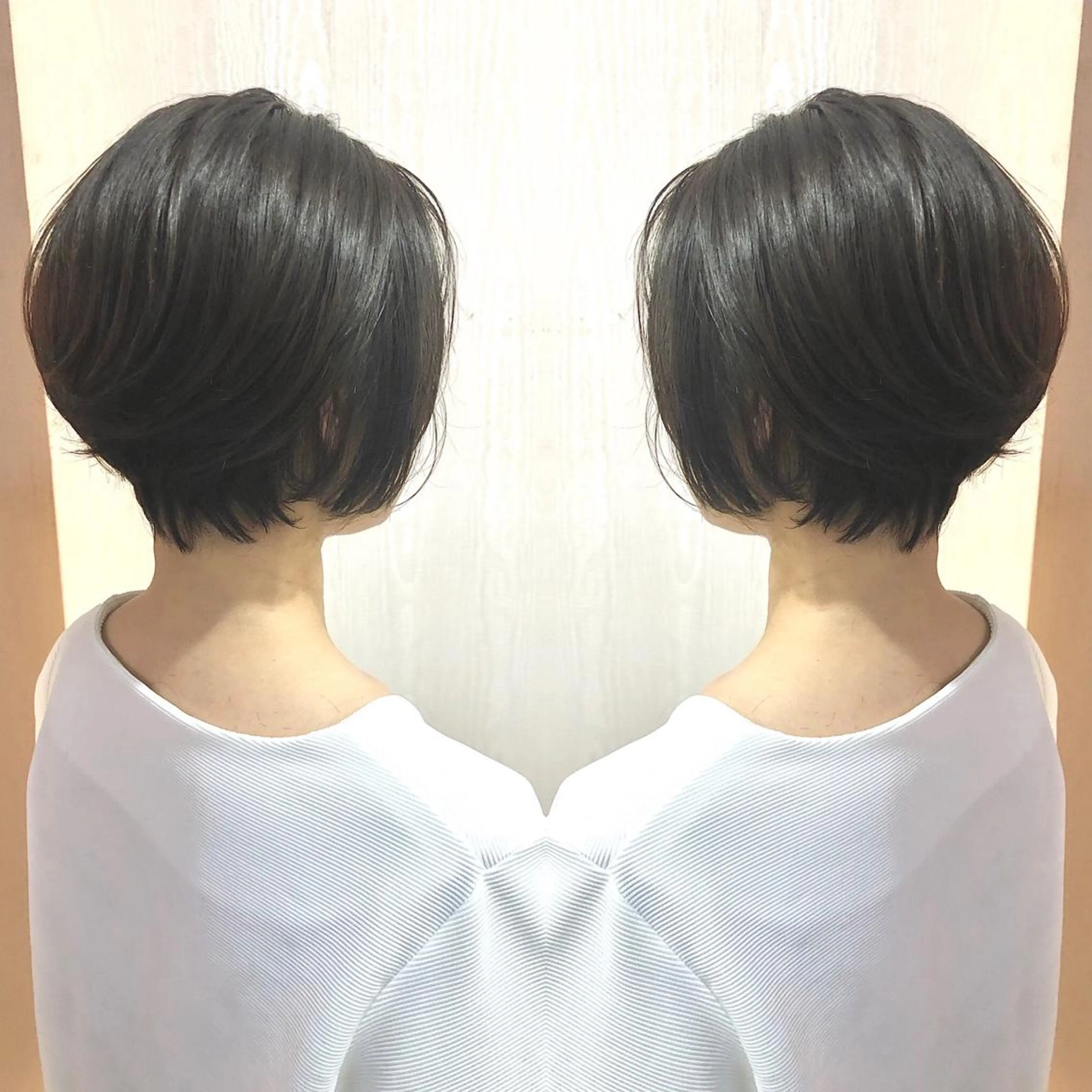 ショート カラー ショートボブ ボブ ショートヘア カット ヘアカラー トリートメント 細川 亮のヘアスタイル