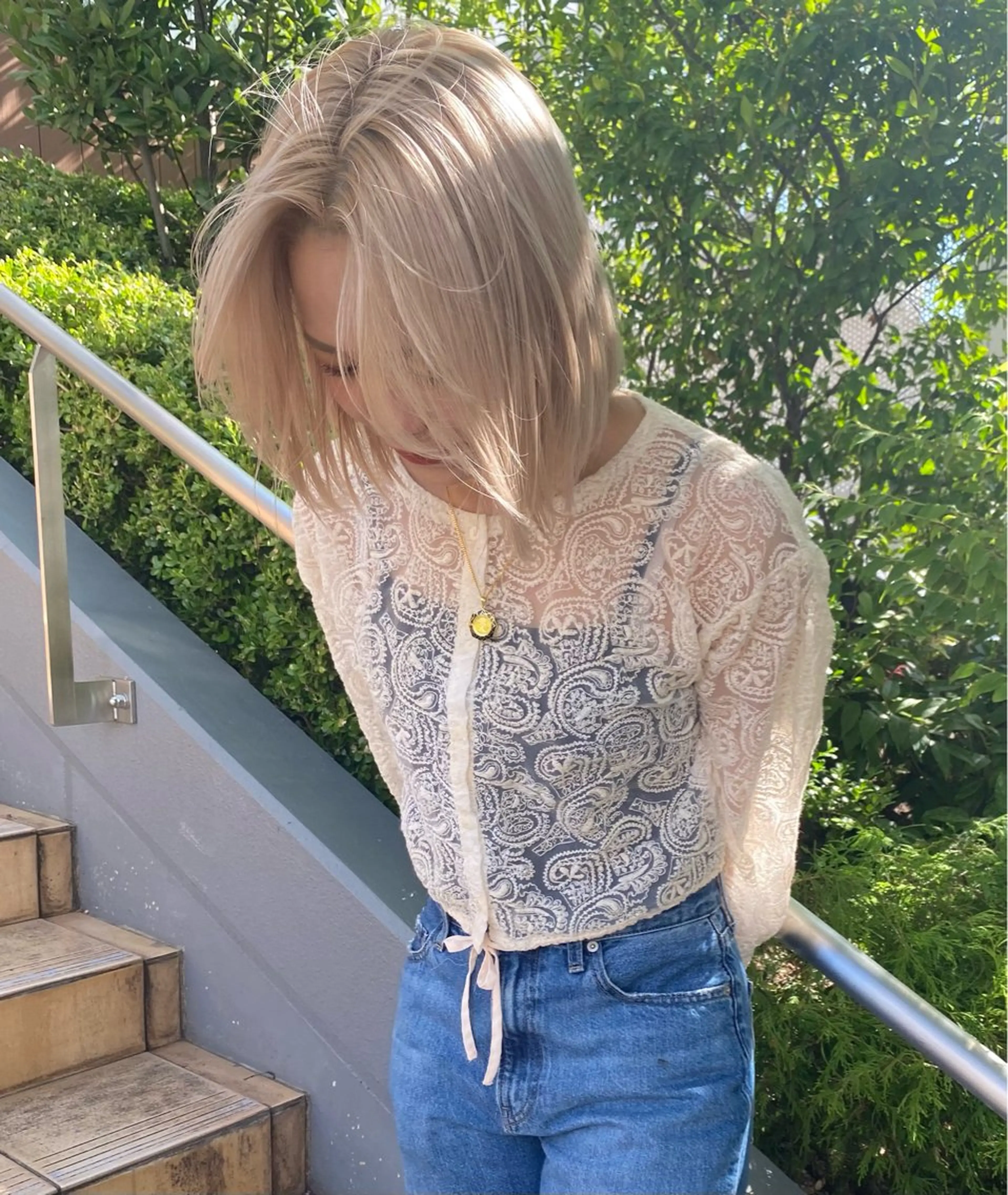 セミロング 💎【髪質改善カラー 艶髪×縮毛矯正】💎のヘアスタイル