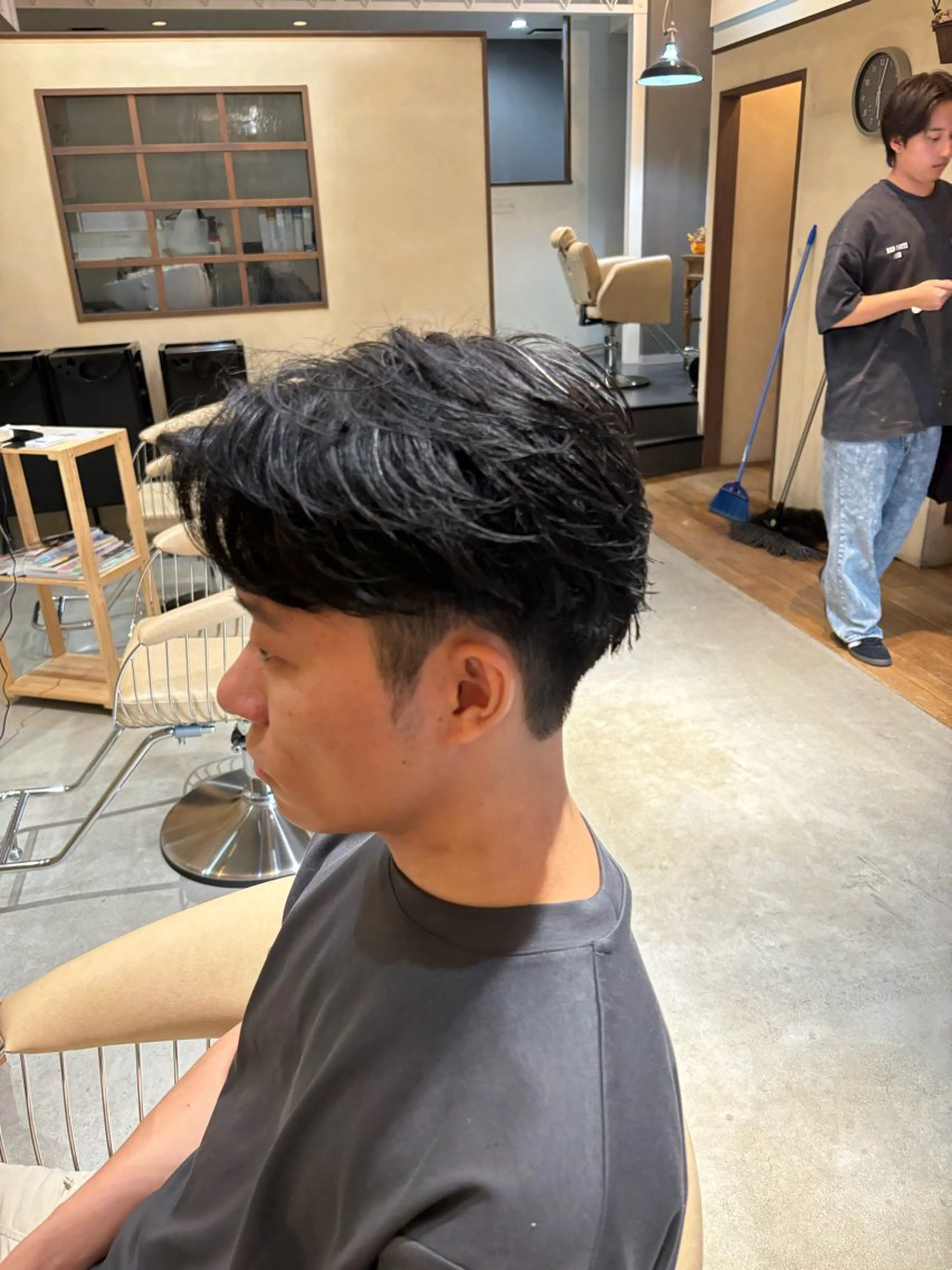 ショート メンズ カット パーマ 鹿児島 TSUBASAのヘアスタイル