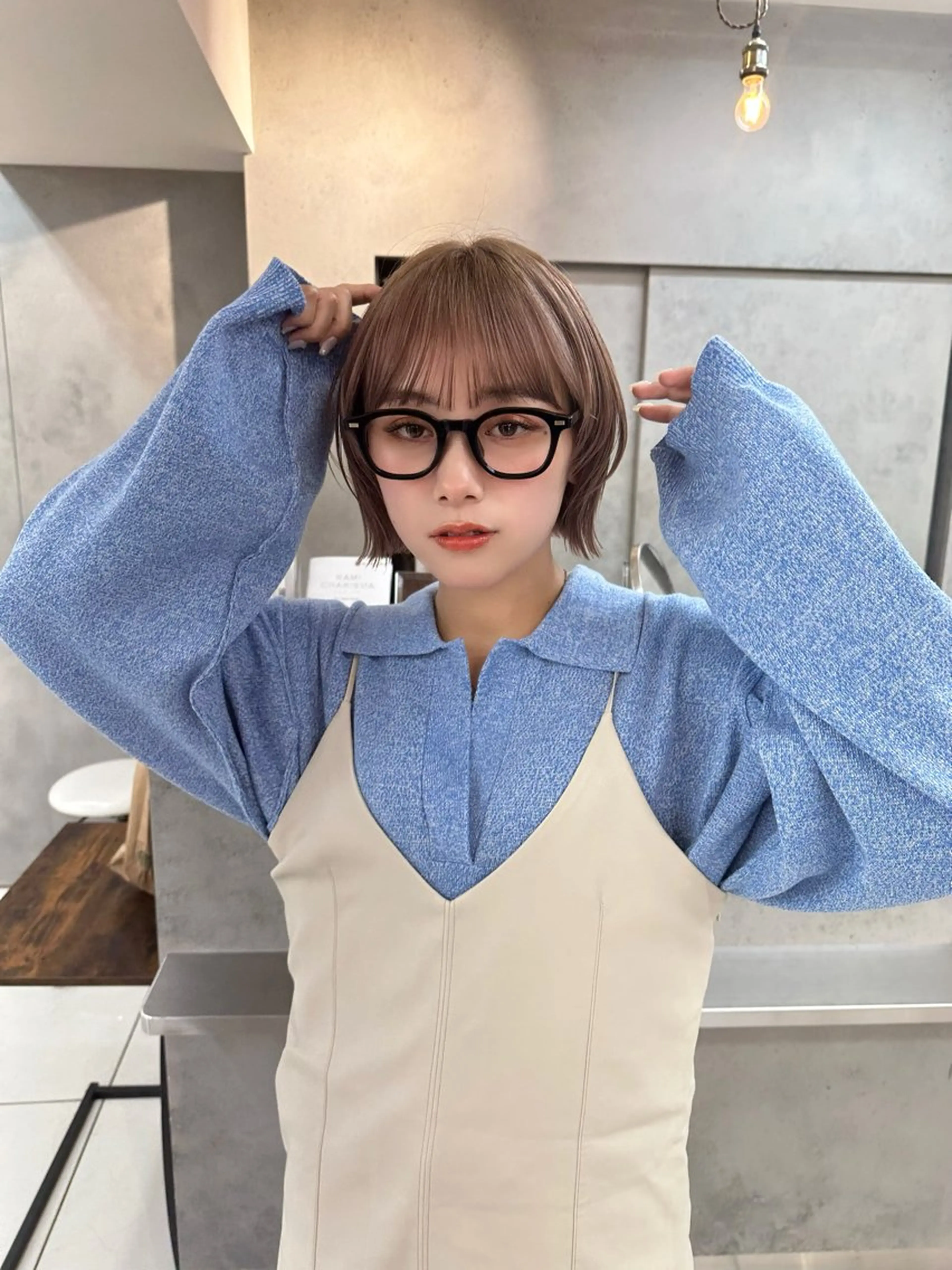 ショート カラー カット ヘアカラー raika .のヘアスタイル