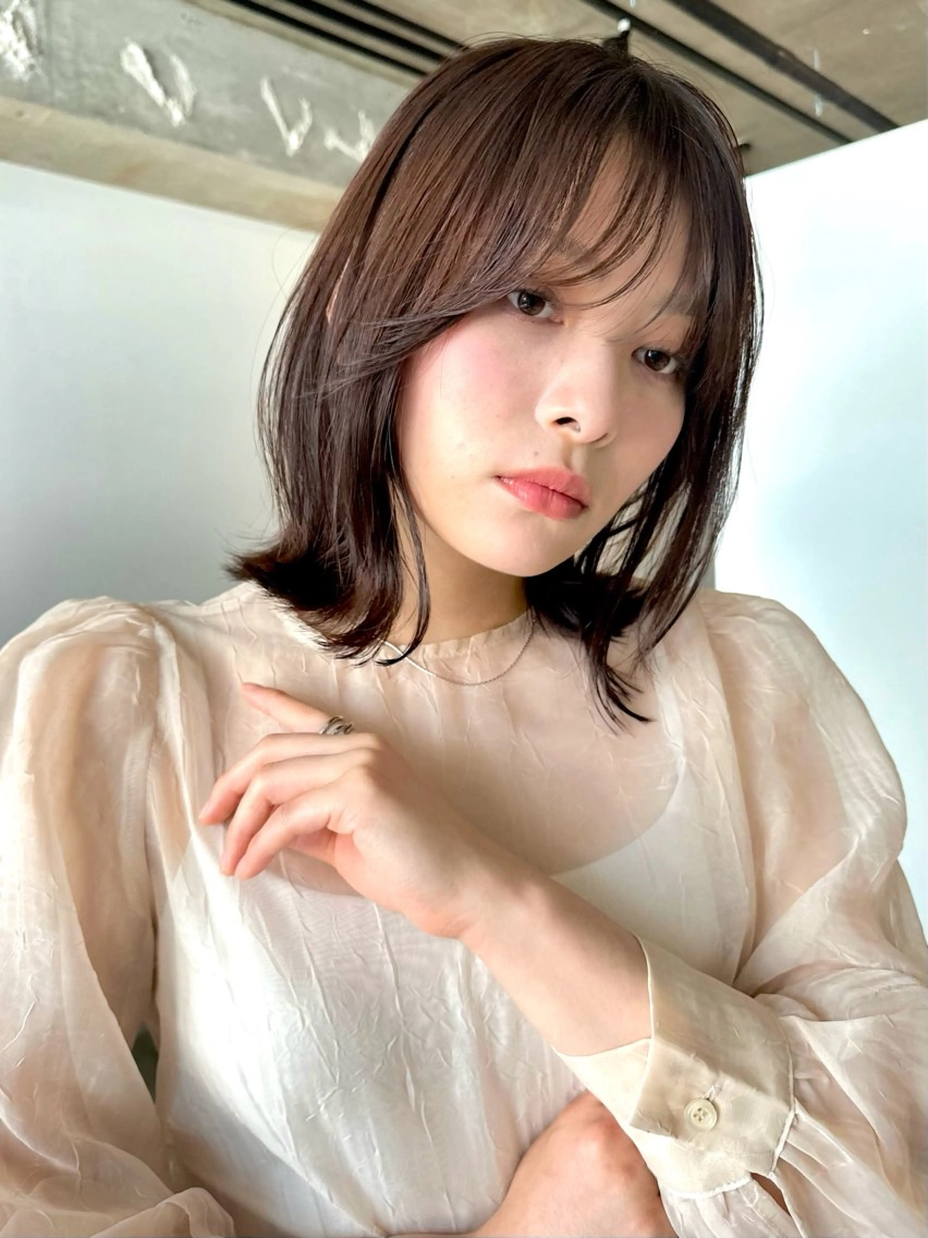 ショート カラー パーマ 🫧小顔×似合わせ× 透明感カラー🫧のヘアスタイル