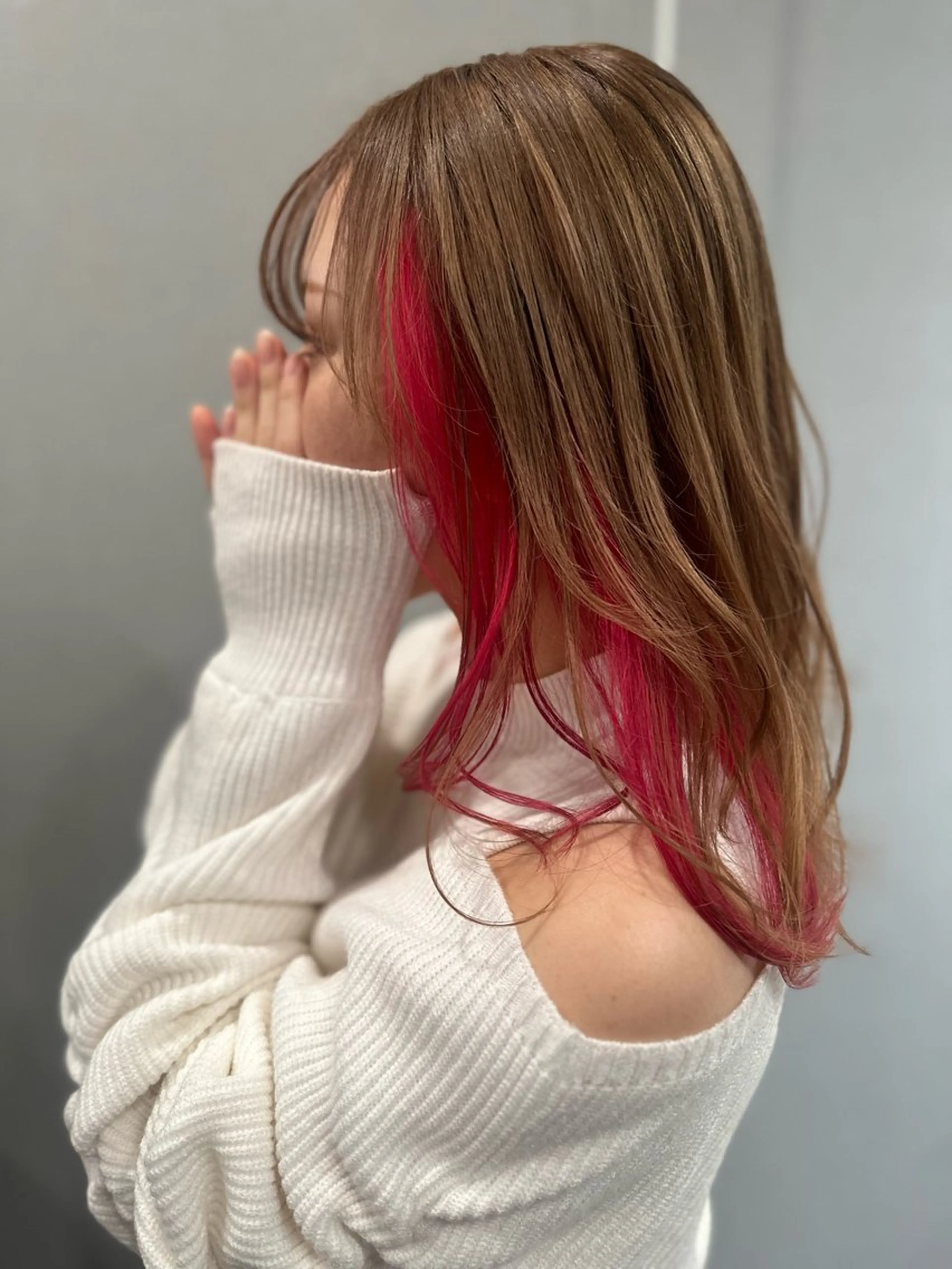 セミロング カラー K Harukaのヘアスタイル