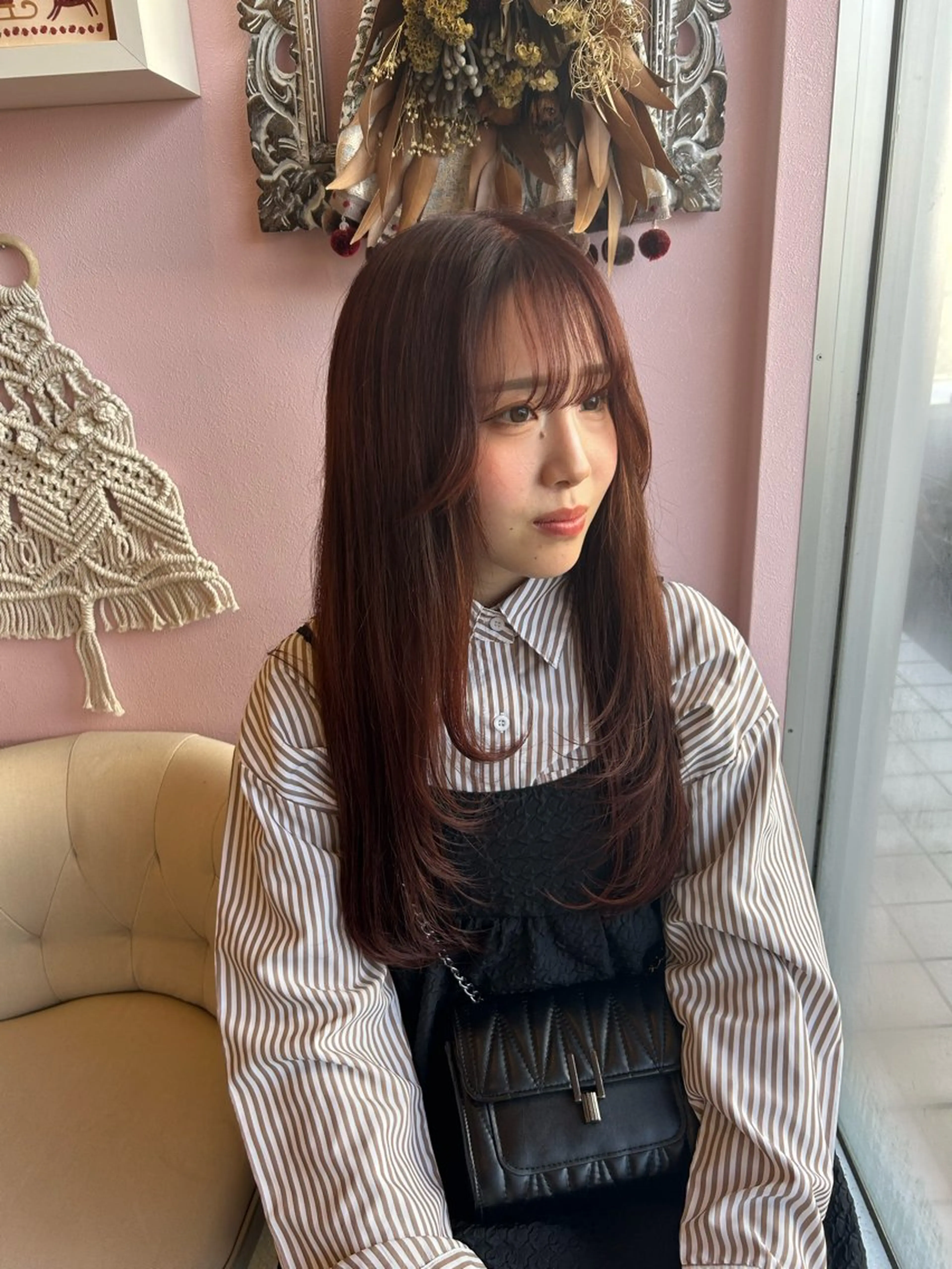 ロング カラー カット ヘアカラー トリートメント 💙ルル💙 ハイトーン/レイヤーのヘアスタイル