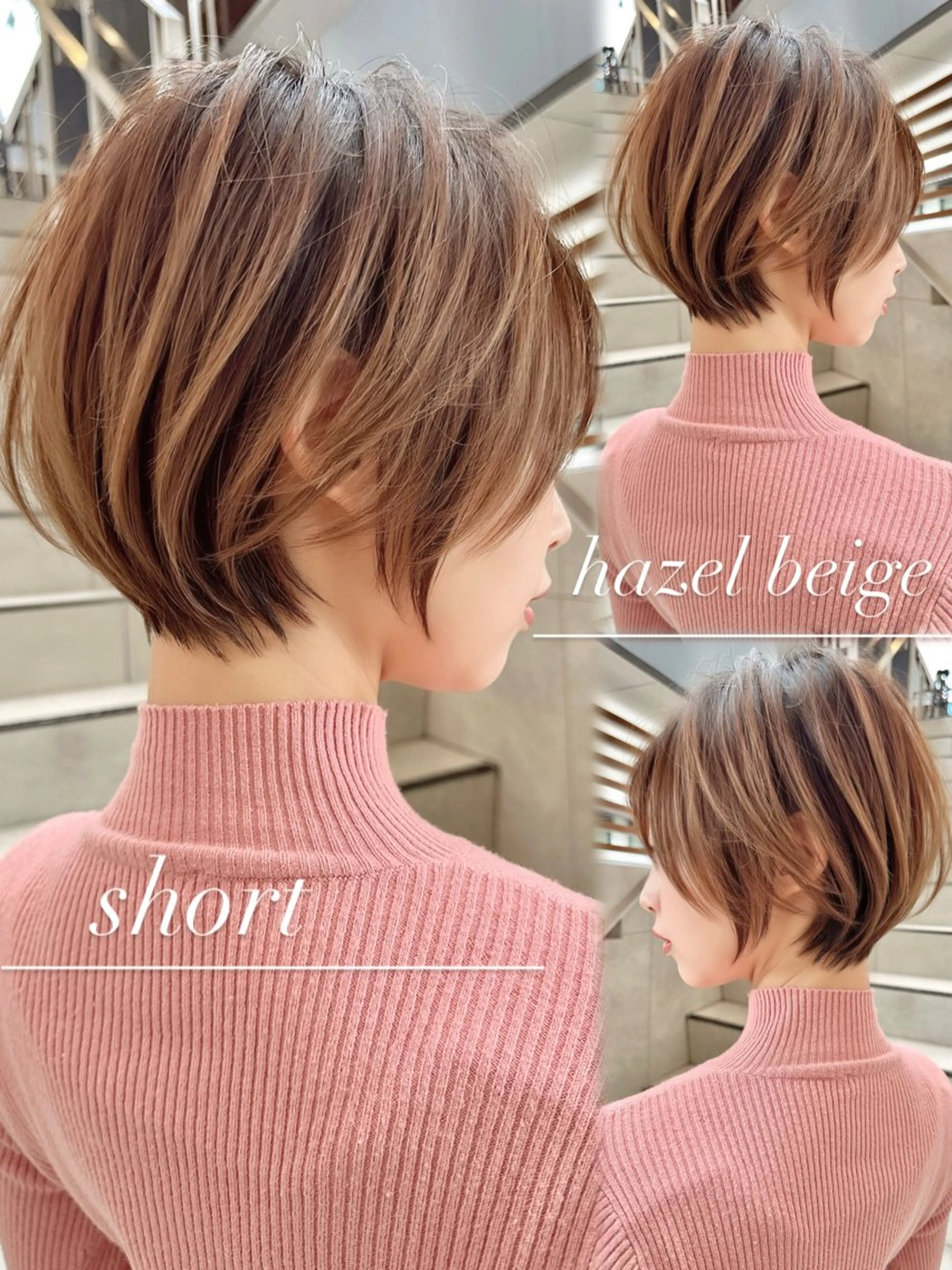 ショート カラー カット ヘアカラー トリートメント レイヤー❣️縮毛矯正 川村利幸のヘアスタイル