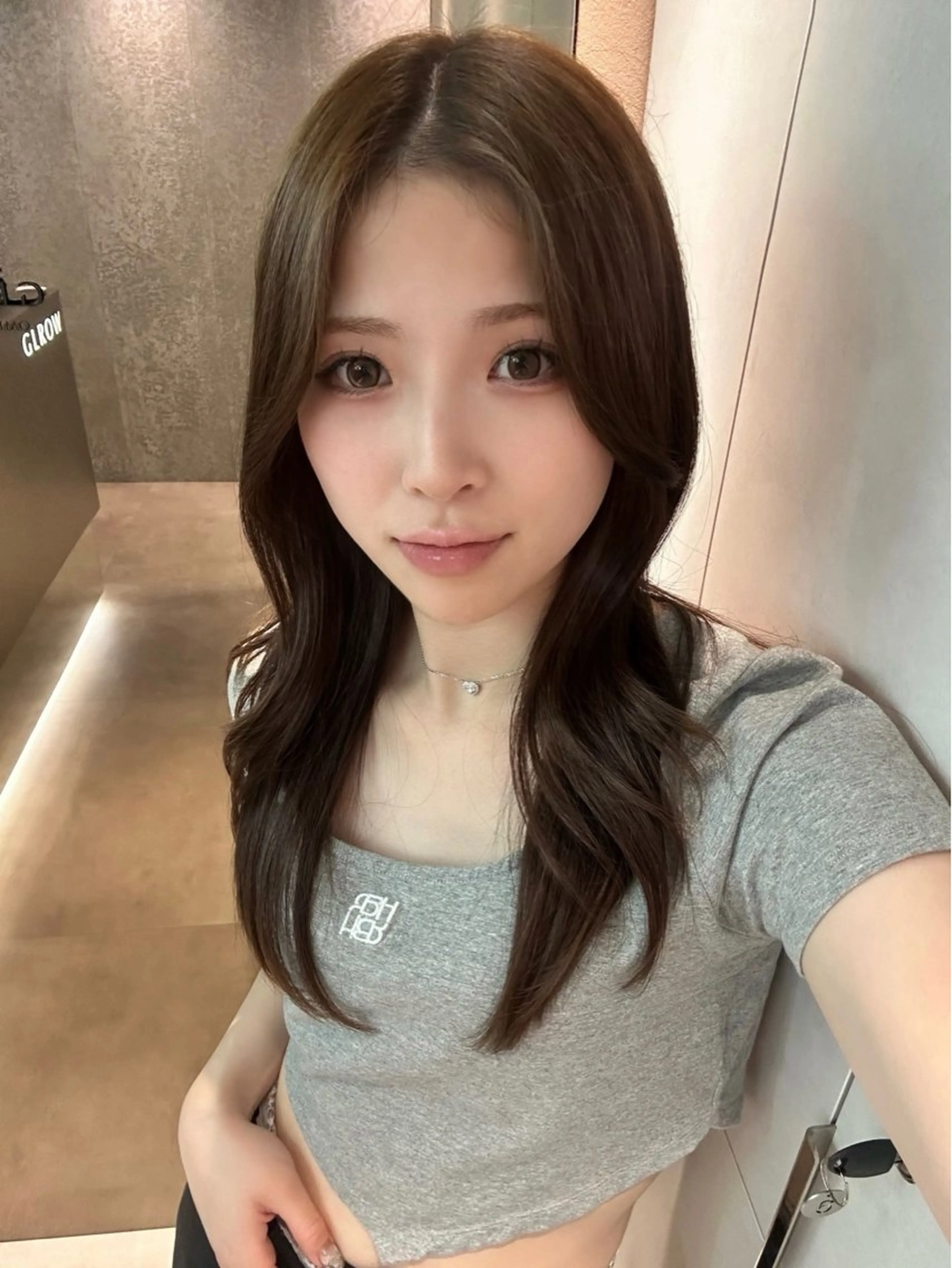 ミディアム ブリーチなしW🎀 髪質改善/はのんのヘアスタイル