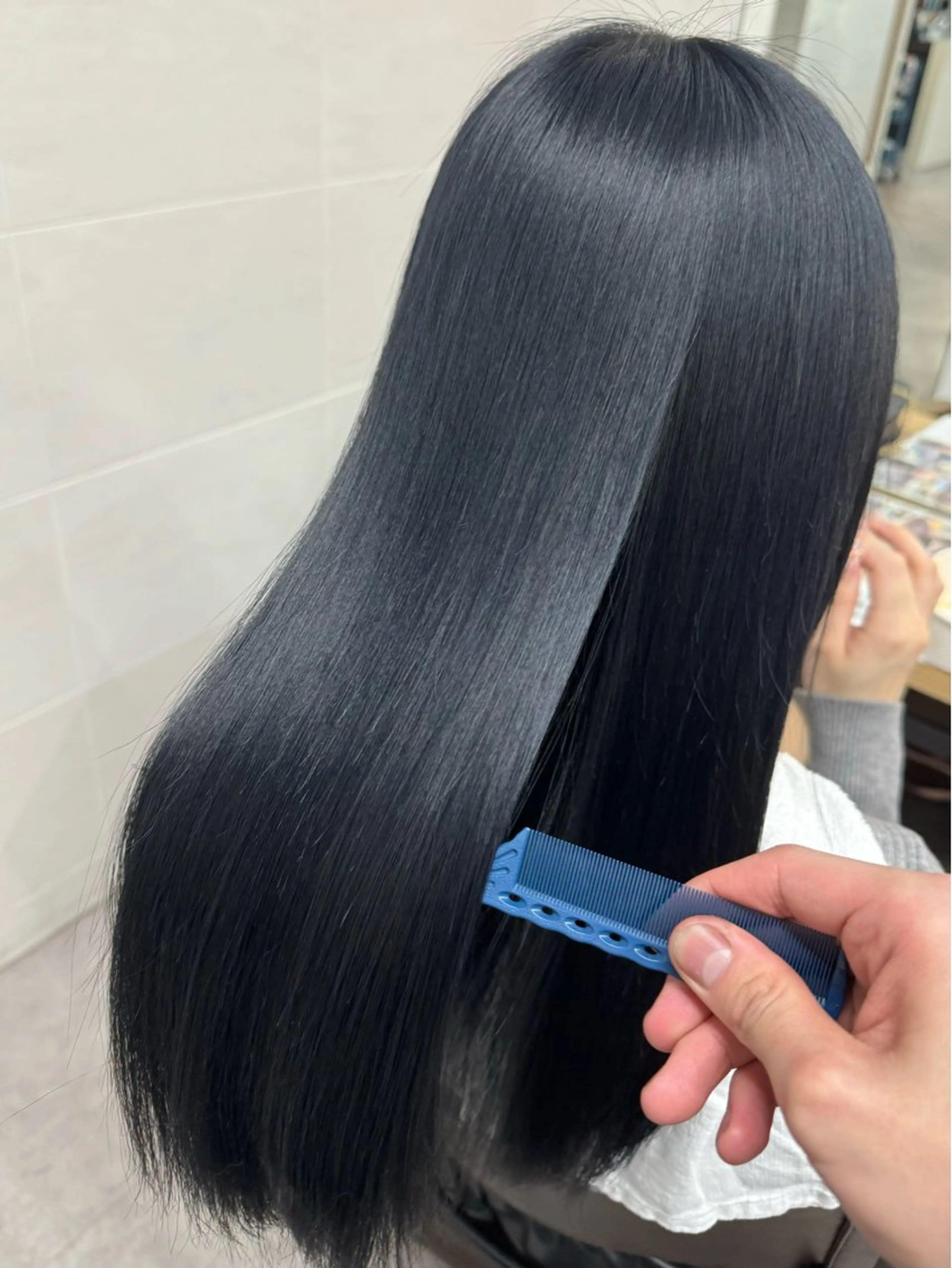 ロング レイヤーカット/ 艶カラー/山内一暉のヘアスタイル