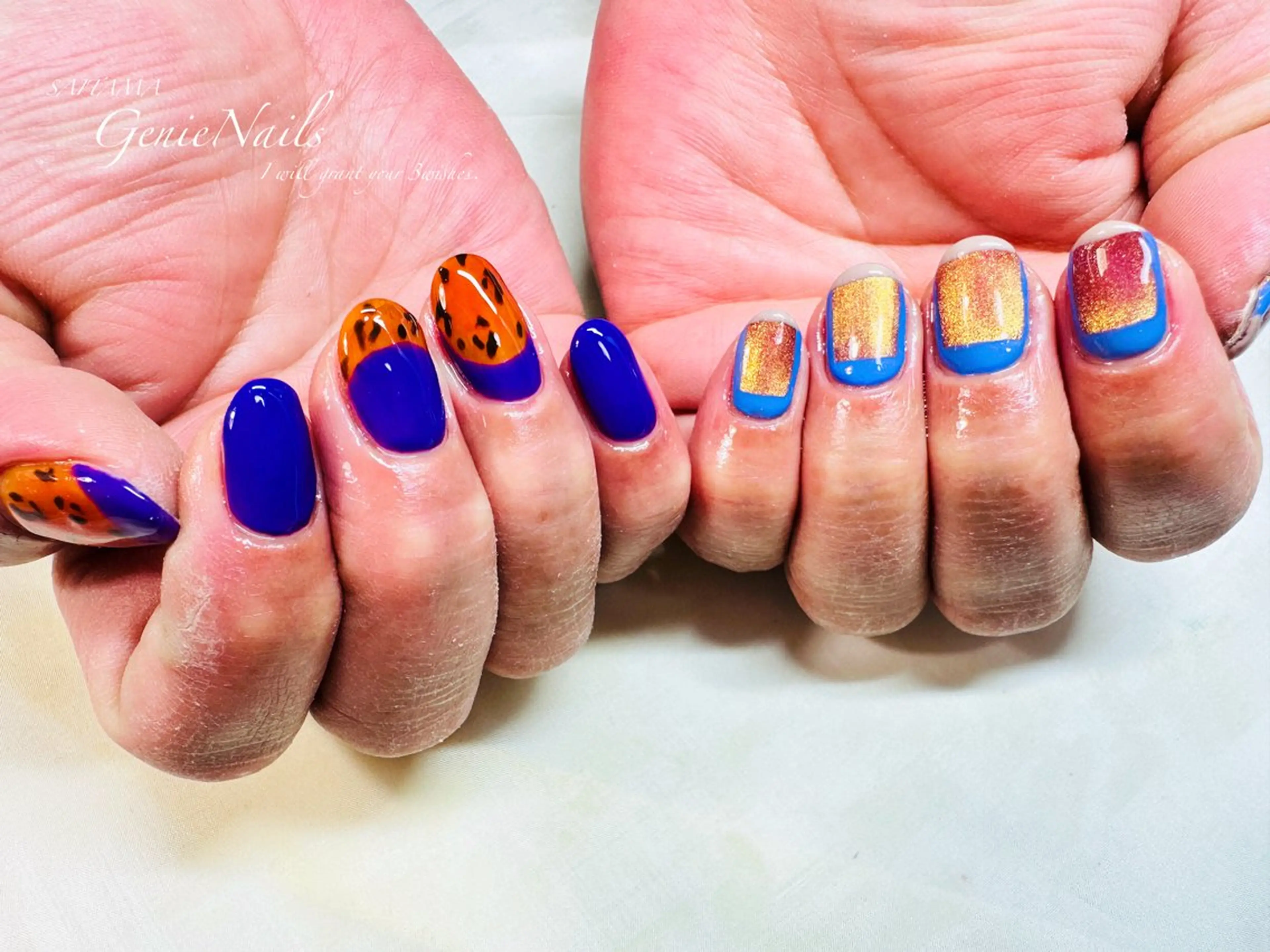 ネイル アートネイル フットネイル 持ち込み 冬ネイル Genie Nailsのネイルデザイン