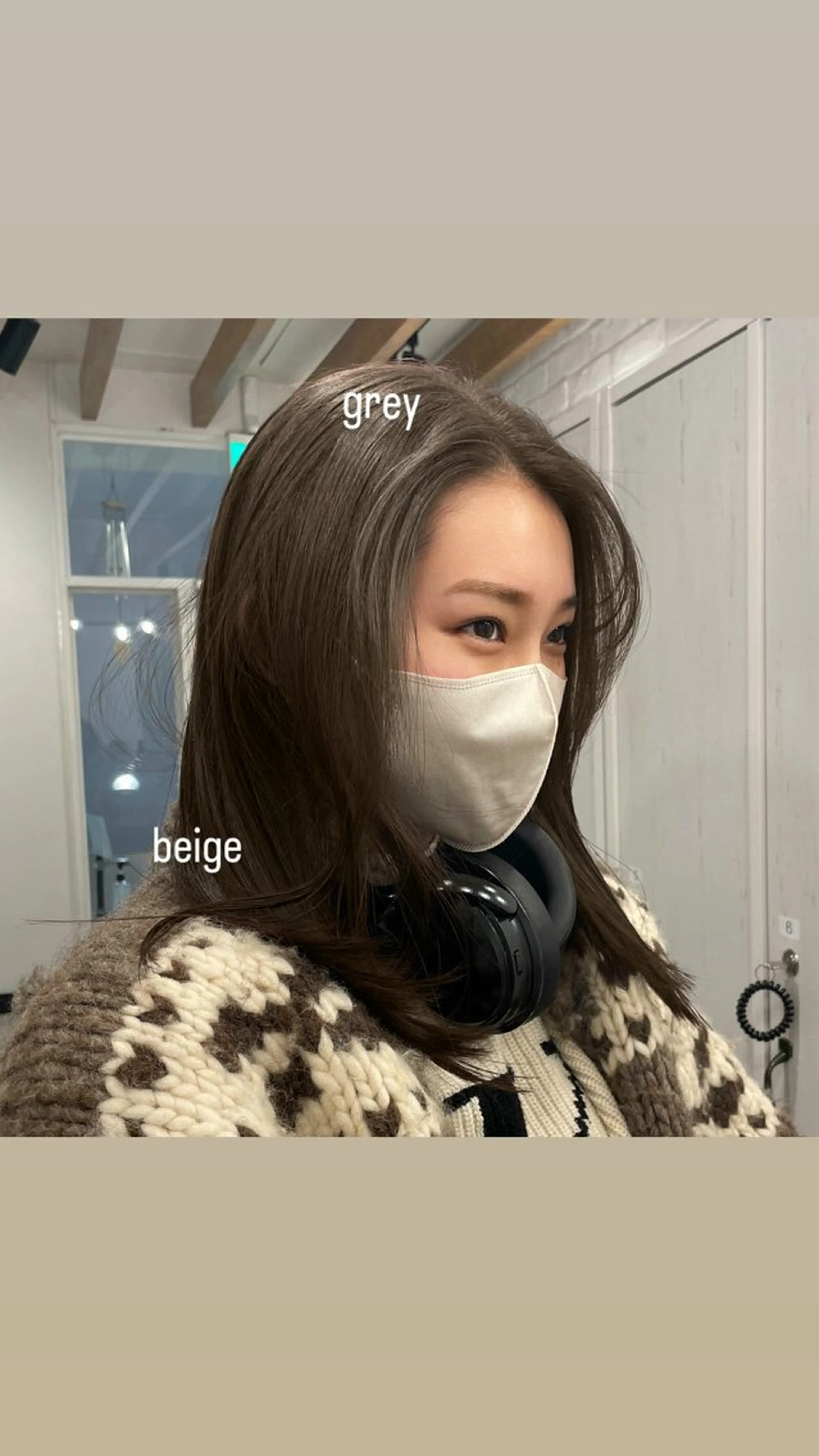 ミディアム カラー カット ヘアカラー レイヤー/透明感/ 顔周り/kana🩰のヘアスタイル