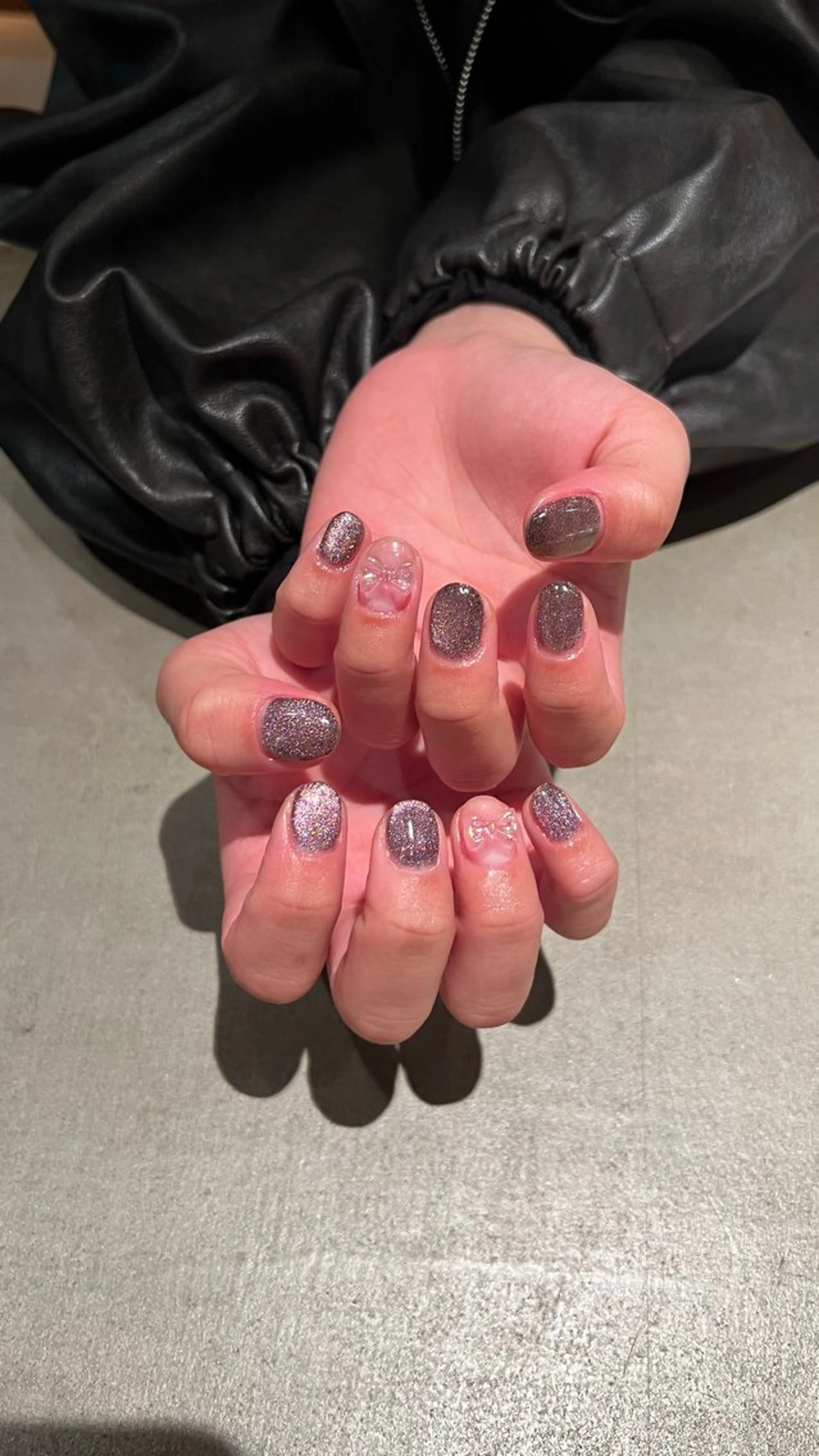 ネイル クリアネイル ワンカラーネイル ウエチ ノリカ🐸のネイルデザイン