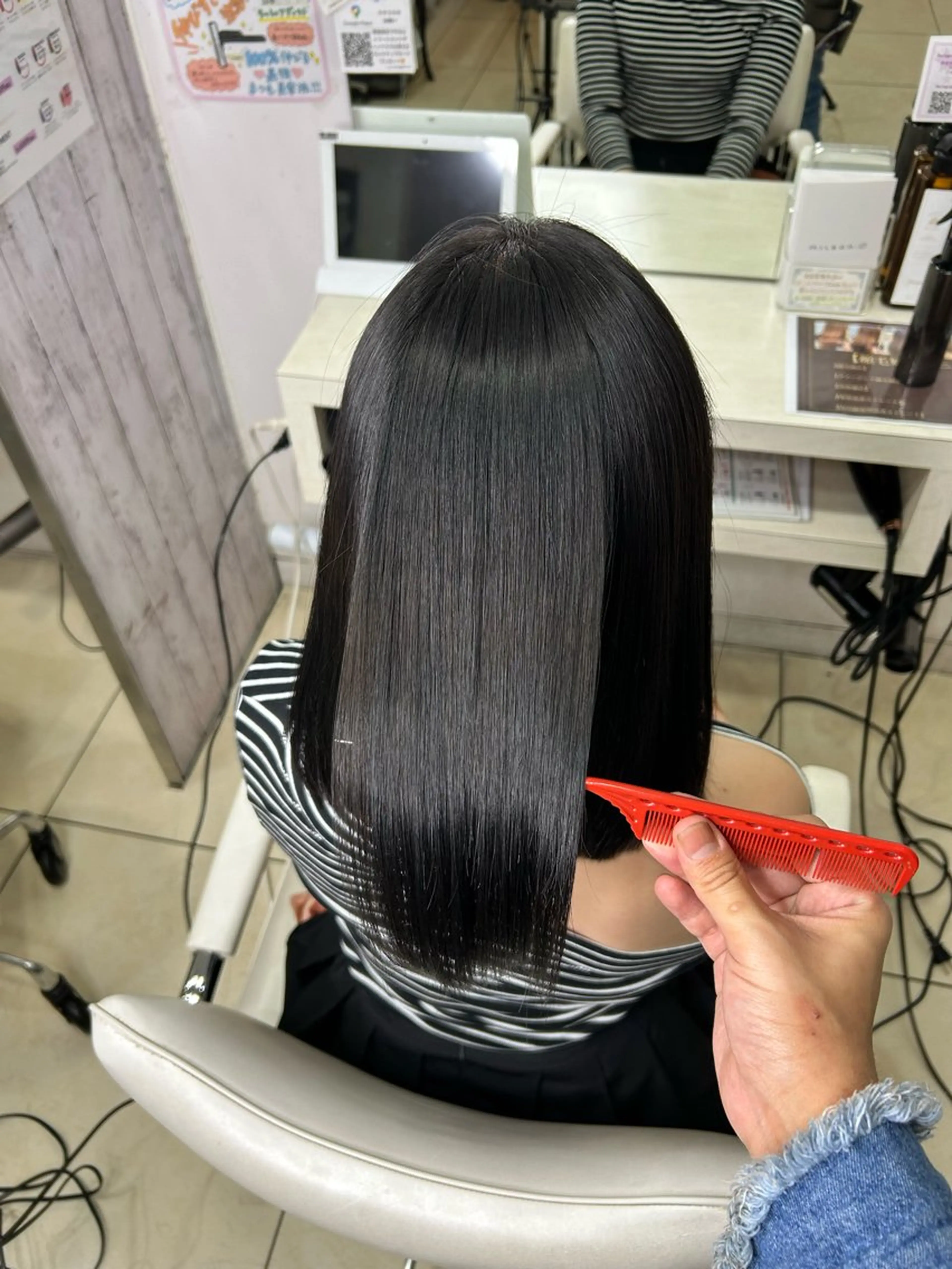 ミディアム カラー カット ヘアカラー トリートメント 【髪質改善カラー】 瀧田嵐士🇰🇷のヘアスタイル