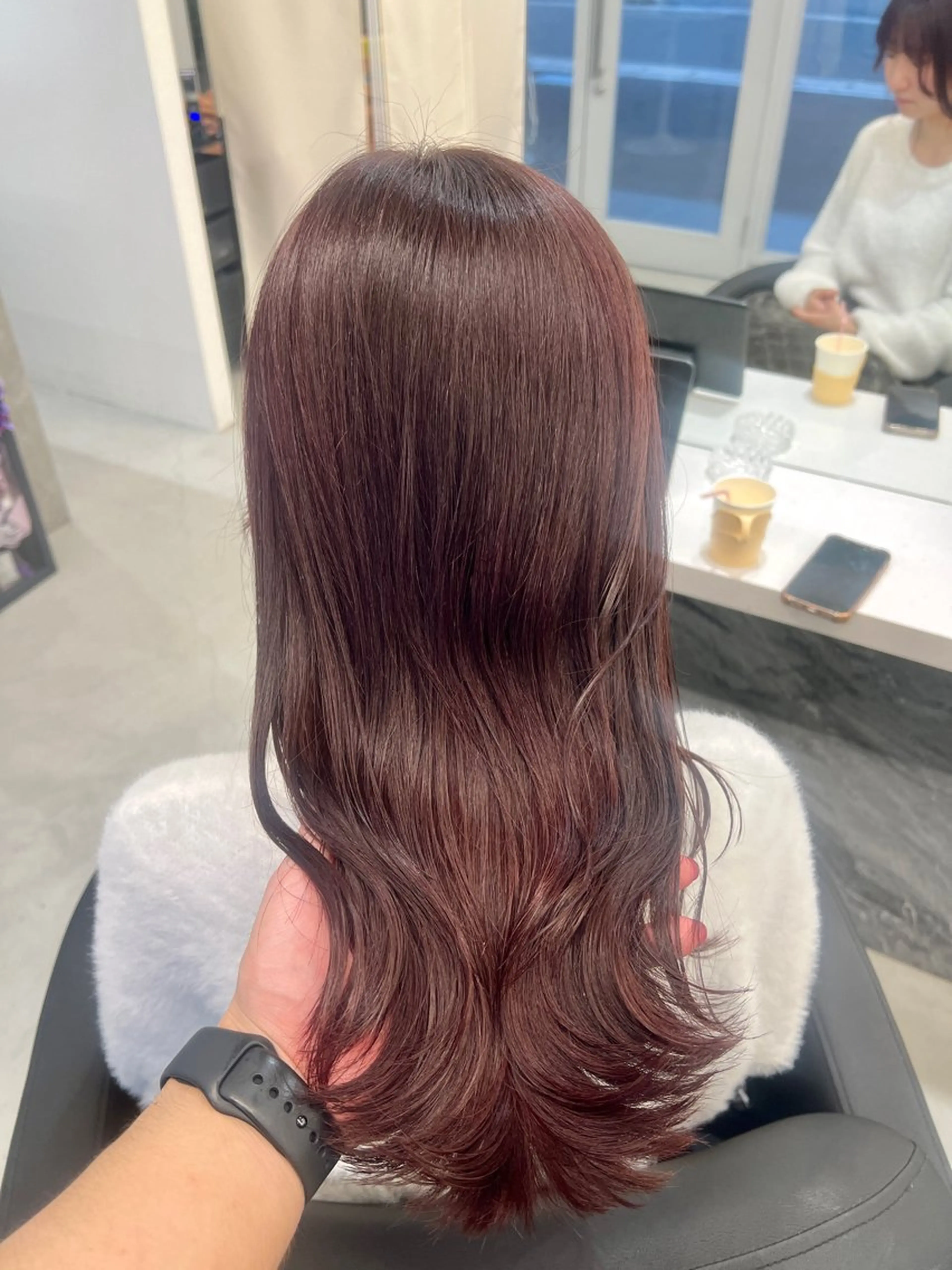 セミロング くせ毛 髪質改善 縮毛矯正 トリートメント 頓所 大昂のヘアスタイル