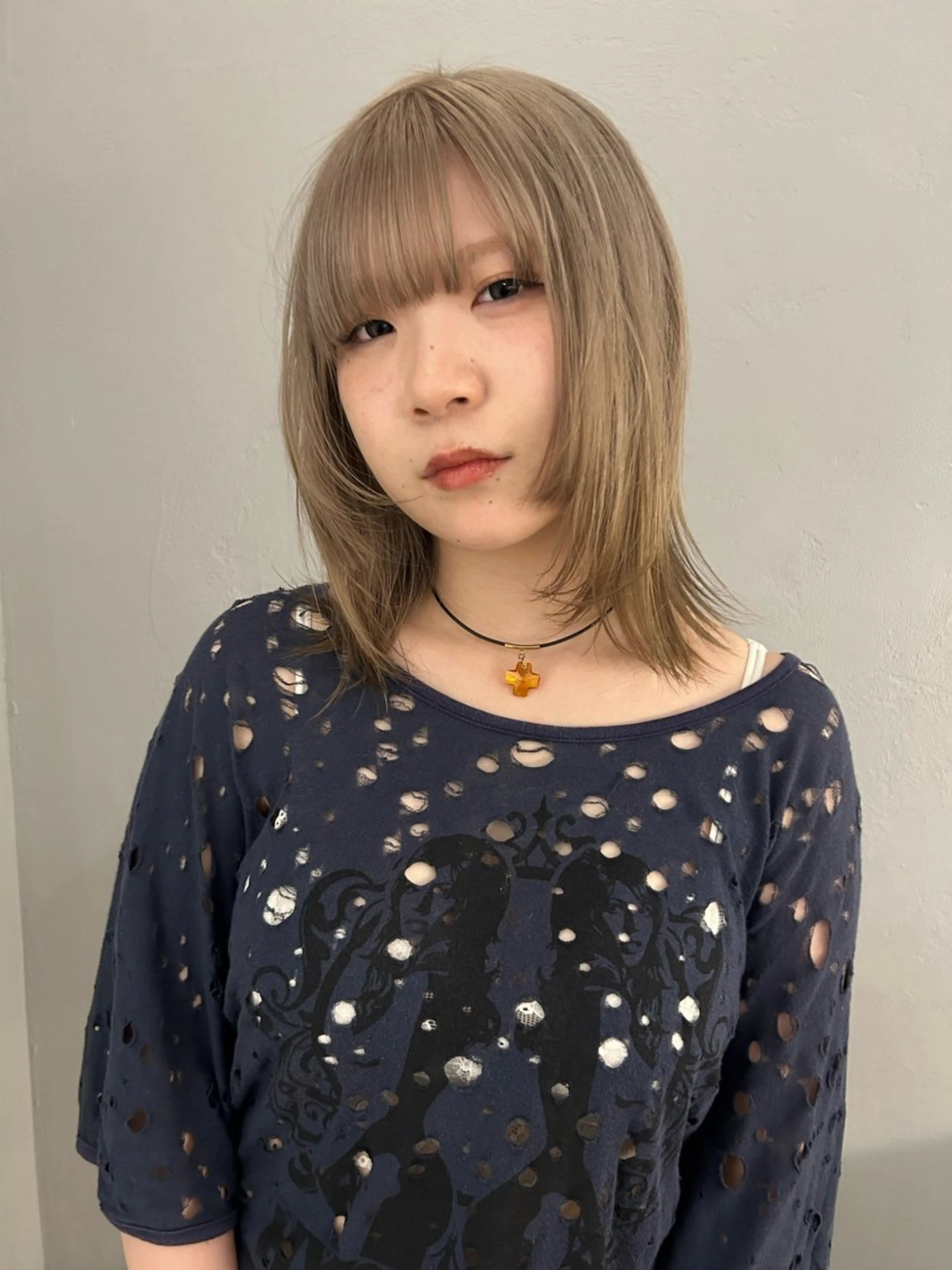 セミロング カラー ヘアカラー トリートメント ケアパーマ/ケアブリ ーチdaisukeのヘアスタイル