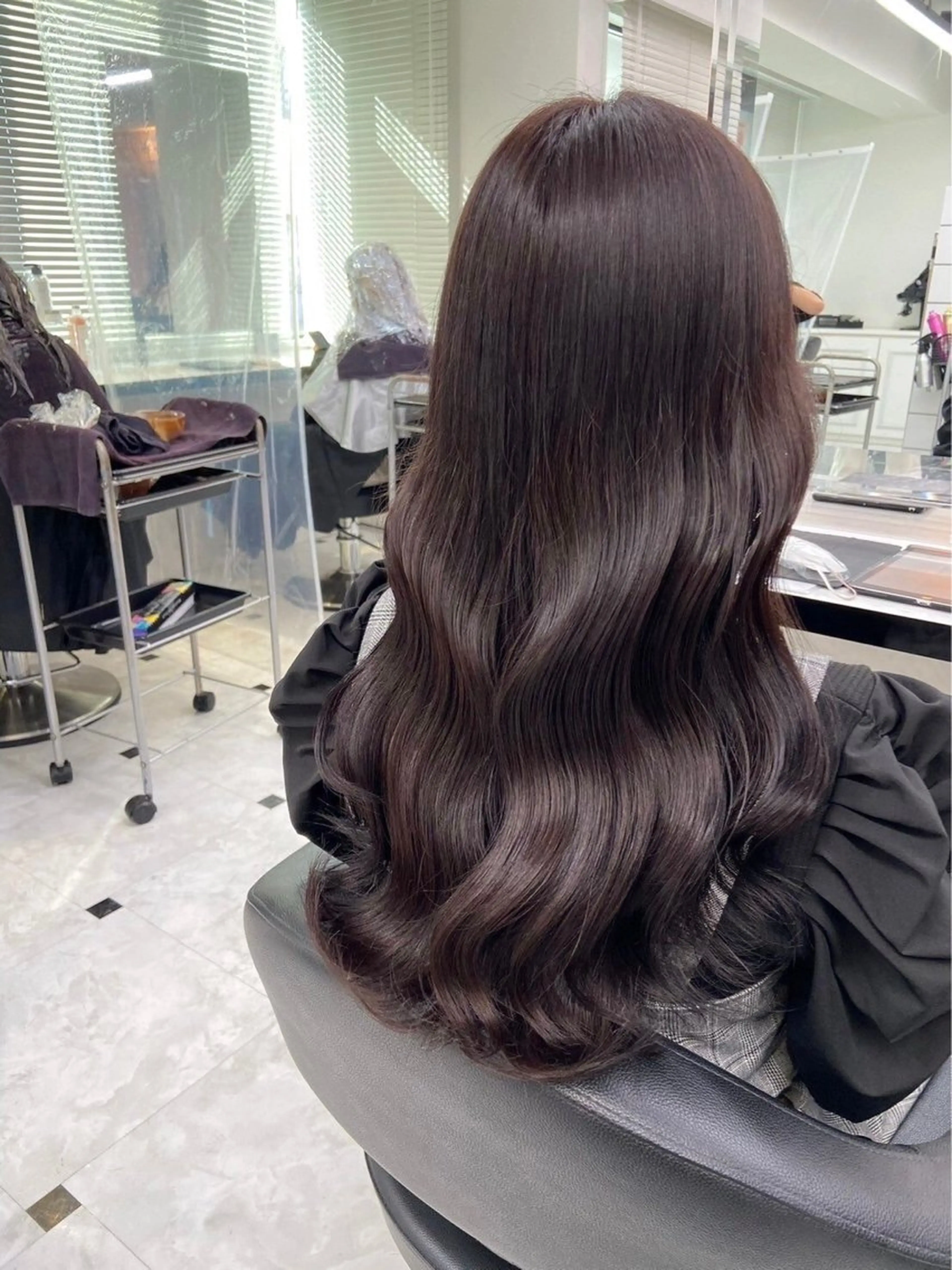 ロング カラー カット トリートメント ナチュラルベージュ 🧸yuuna🧋のヘアスタイル