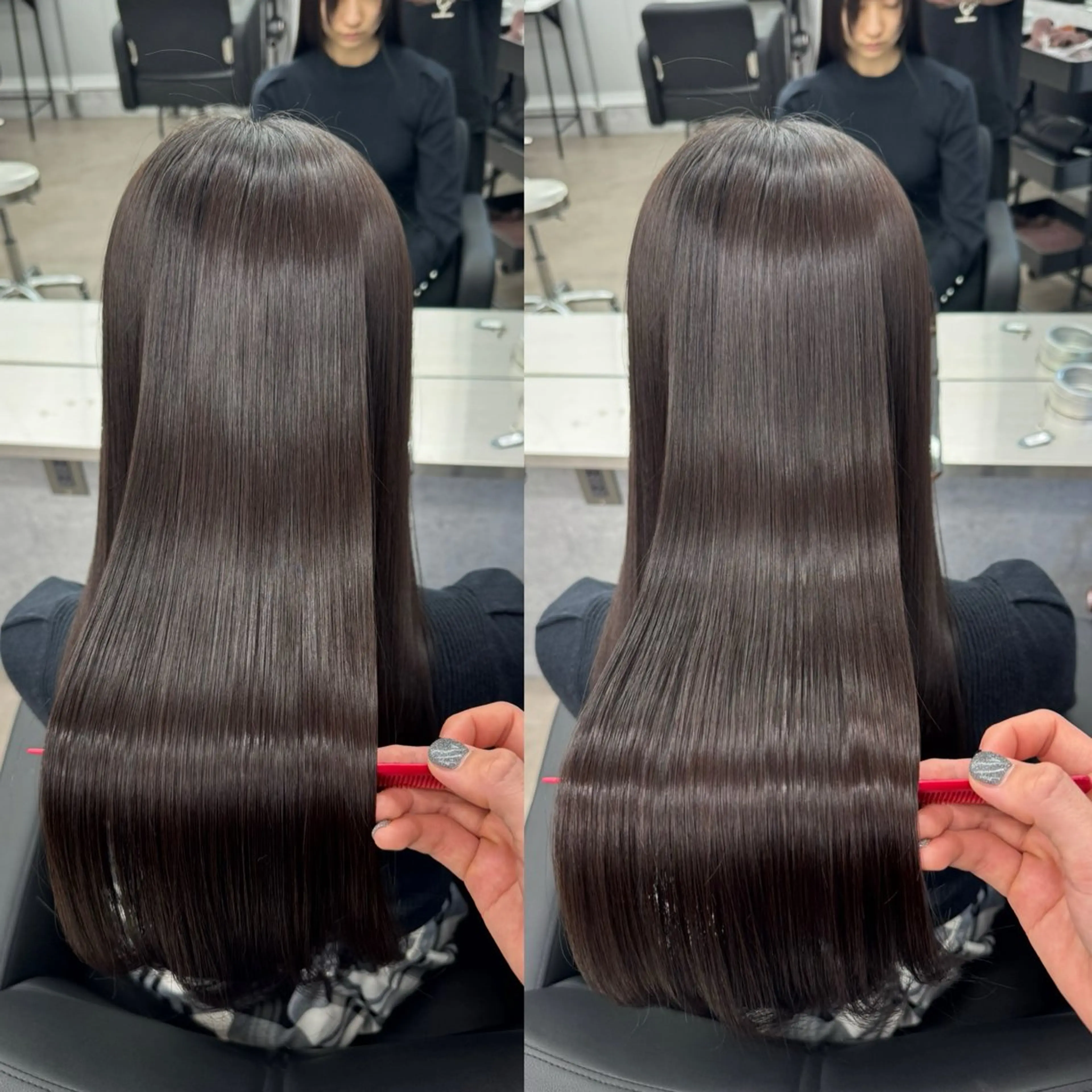 ロング カラー 髪質改善 縮毛矯正 トリートメント 🌈代表 🌈macotoのヘアスタイル