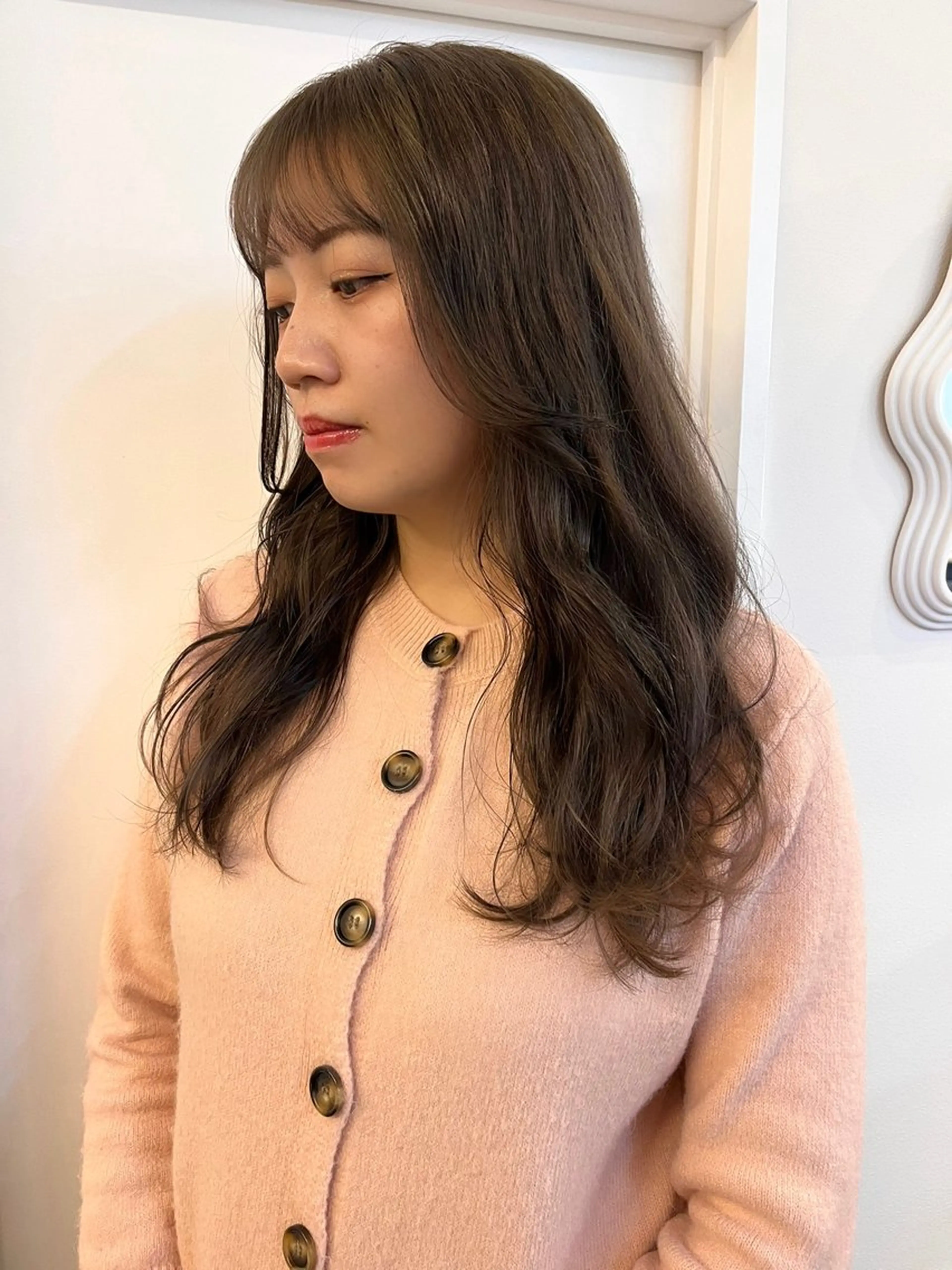 ロング カラー ブリーチ 透明感カラー ヘアカラー レイヤーカット/韓国 ヘア/ honokaのヘアスタイル