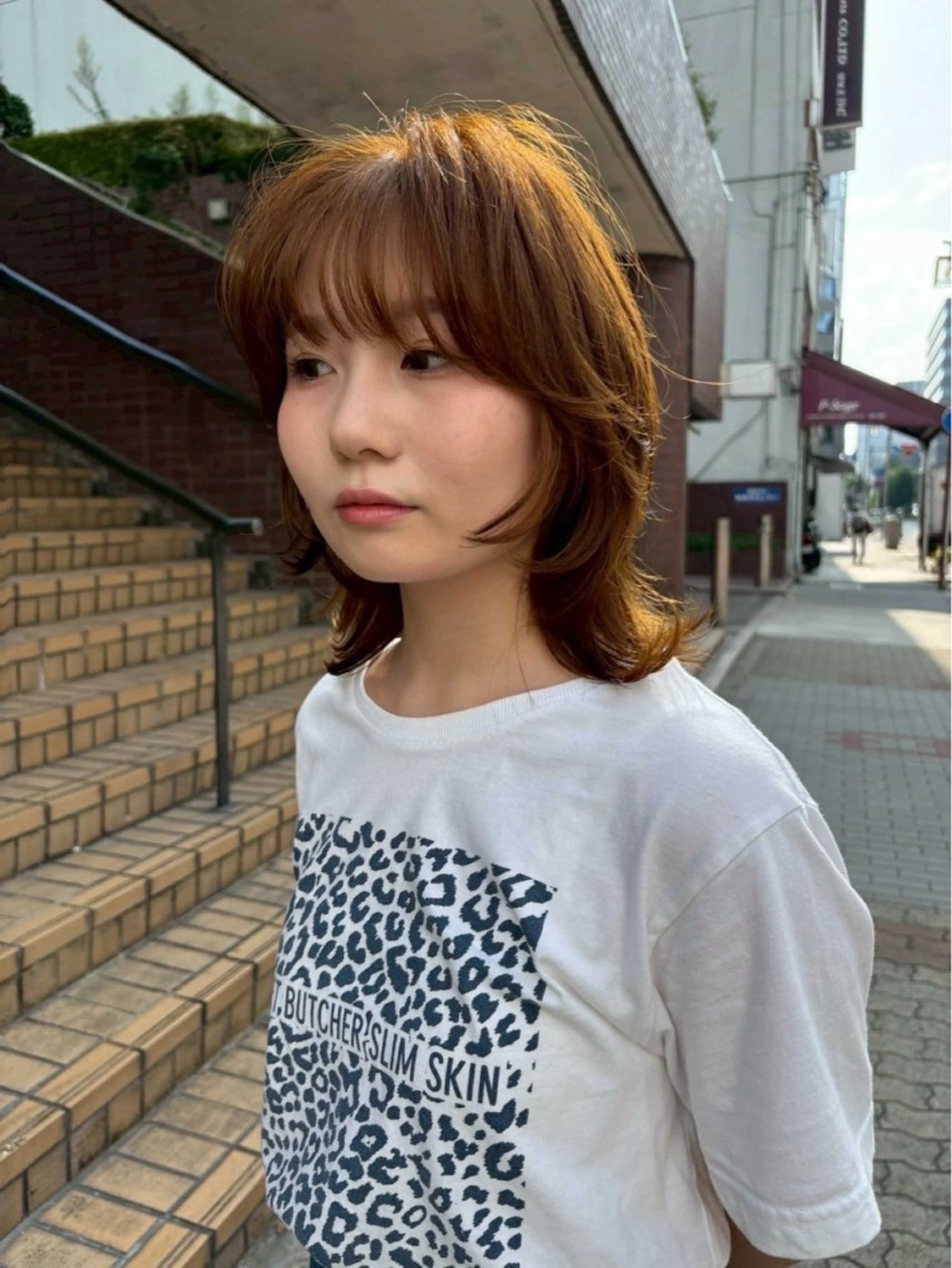 ミディアム aika/パーマ/ ショート/伏見のヘアスタイル