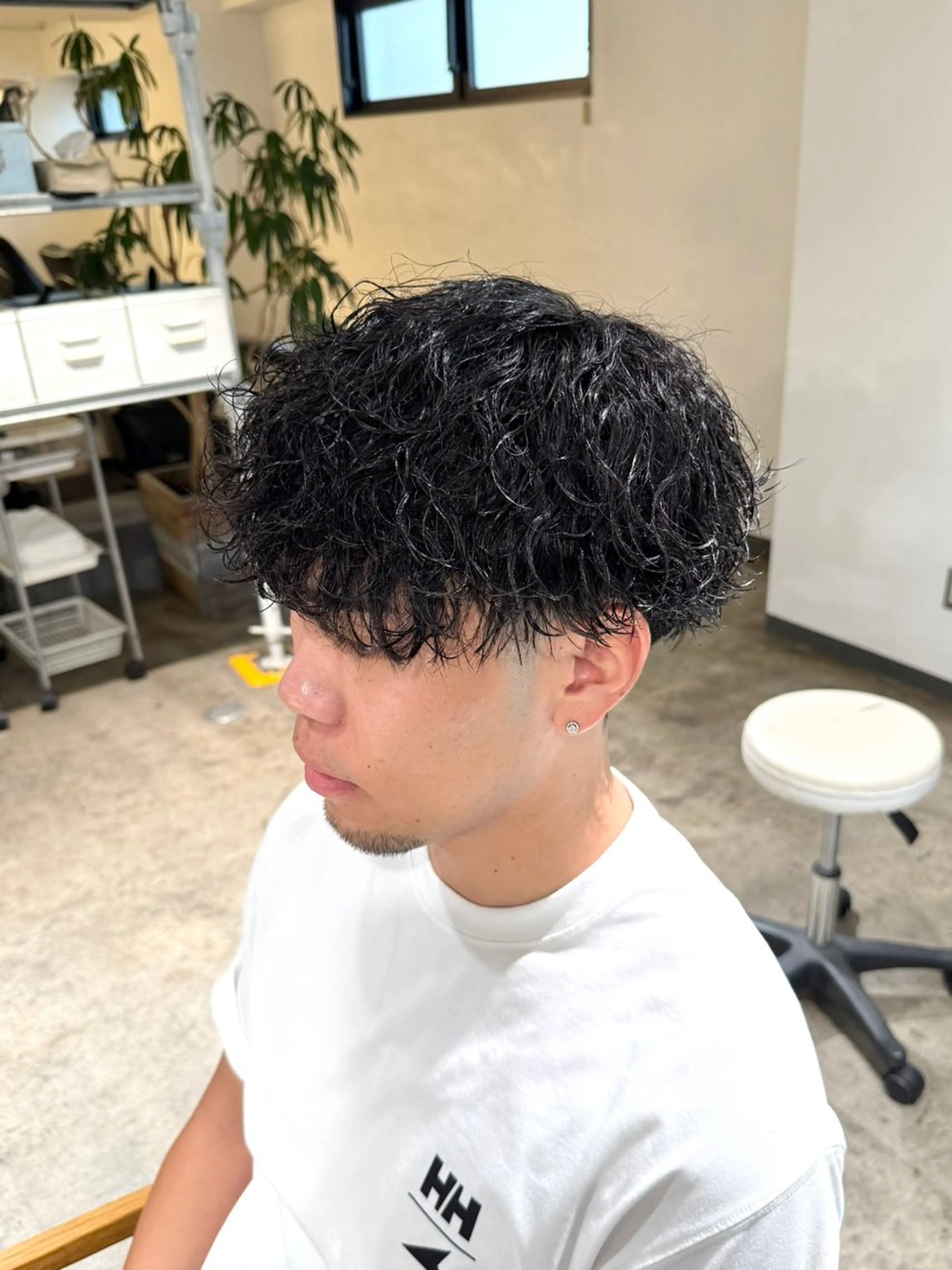 パーマ メンズ メンズパーマ 波巻きパーマ カット パーマ トリートメント 骨格補正施術/メンズ 専門美容師/YUYAのヘアスタイル